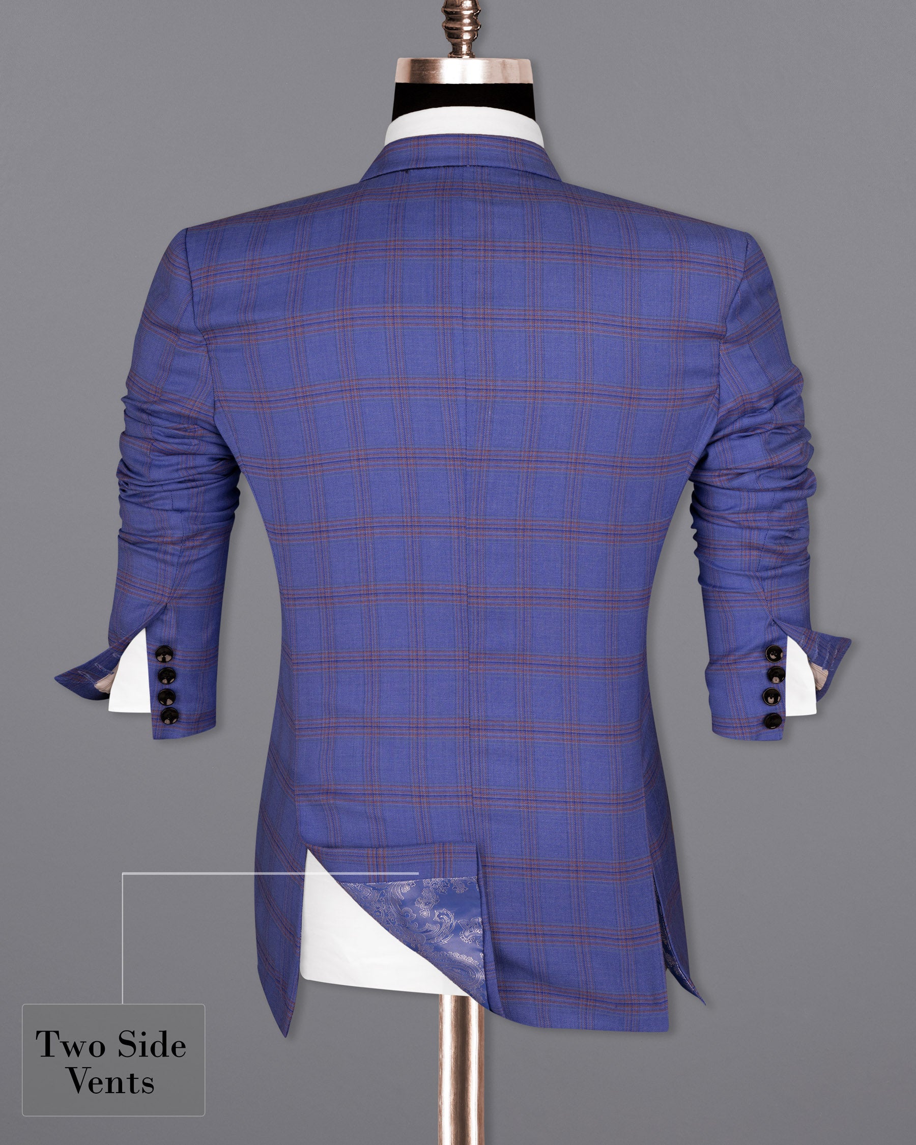 East Bay Blue Super fine Windowpane Wool Rich Suit ST1612-SBP-36, ST1612-SBP-38, ST1612-SBP-40, ST1612-SBP-42, ST1612-SBP-44, ST1612-SBP-46, ST1612-SBP-48, ST1612-SBP-50, ST1612-SBP-52, ST1612-SBP-54, ST1612-SBP-56, ST1612-SBP-58, ST1612-SBP-60