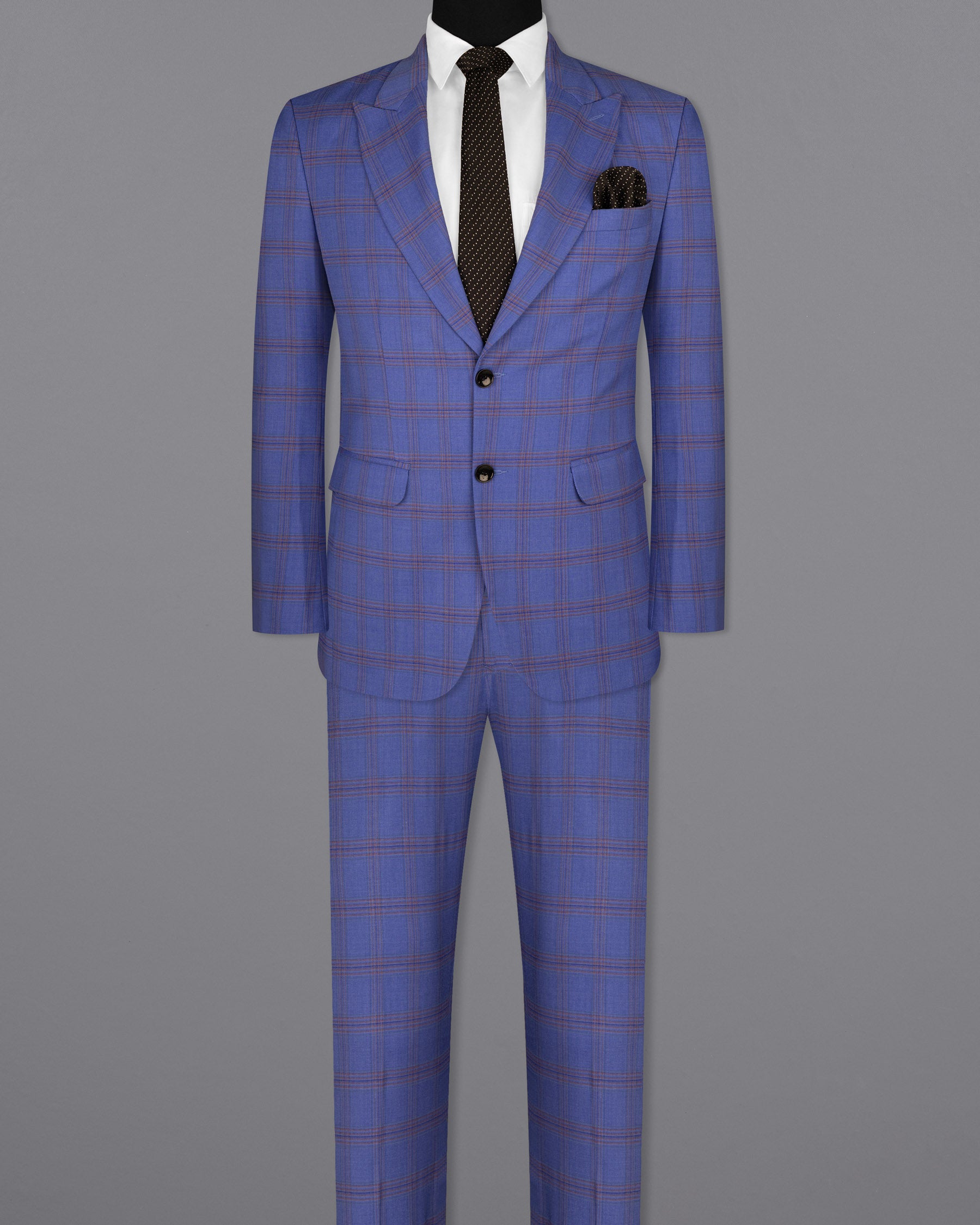 East Bay Blue Super fine Windowpane Wool Rich Suit ST1612-SBP-36, ST1612-SBP-38, ST1612-SBP-40, ST1612-SBP-42, ST1612-SBP-44, ST1612-SBP-46, ST1612-SBP-48, ST1612-SBP-50, ST1612-SBP-52, ST1612-SBP-54, ST1612-SBP-56, ST1612-SBP-58, ST1612-SBP-60