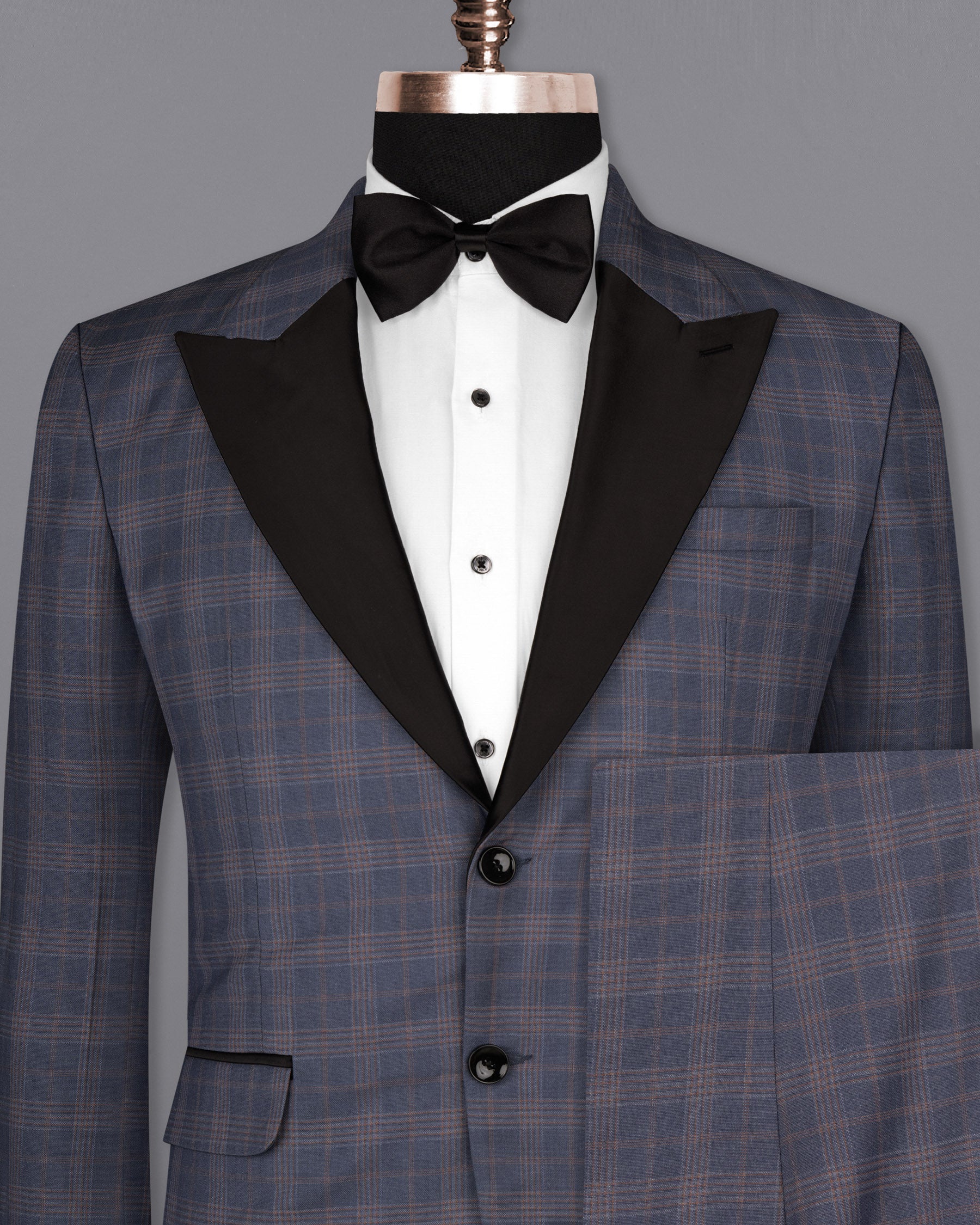 Trout Gray Super fine Checkered Wool Rich Tuxedo Suit ST1613-BKL-P-36, ST1613-BKL-P-38, ST1613-BKL-P-40, ST1613-BKL-P-42, ST1613-BKL-P-44, ST1613-BKL-P-46, ST1613-BKL-P-48, ST1613-BKL-P-50, ST1613-BKL-P-52, ST1613-BKL-P-54, ST1613-BKL-P-56, ST1613-BKL-P-58, ST1613-BKL-P-60