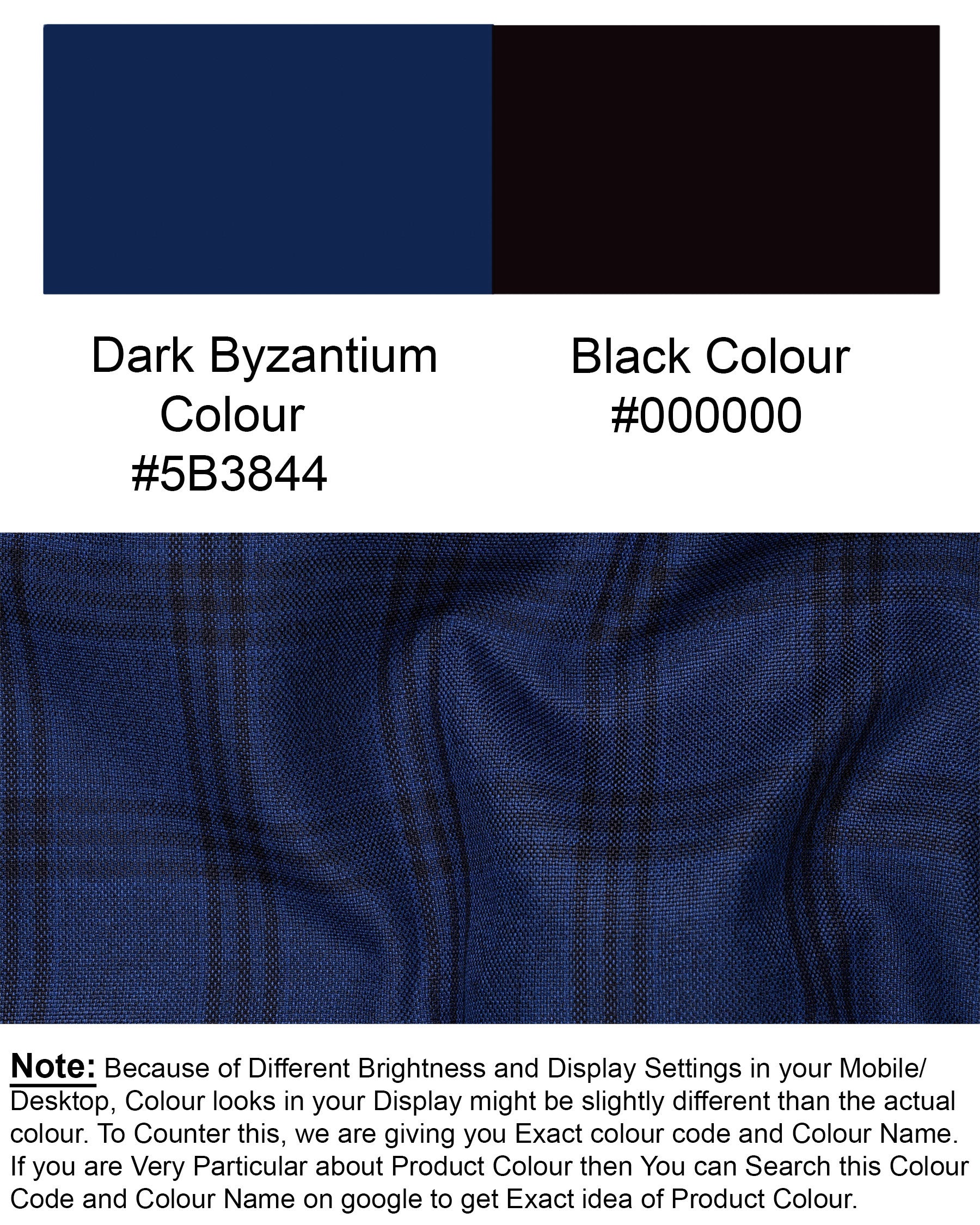 Dark Byzantium Blue Plaid Suit ST1715-SB-36, ST1715-SB-38, ST1715-SB-40, ST1715-SB-42, ST1715-SB-44, ST1715-SB-46, ST1715-SB-48, ST1715-SB-50, ST1715-SB-52, ST1715-SB-54, ST1715-SB-56, ST1715-SB-58, ST1715-SB-60