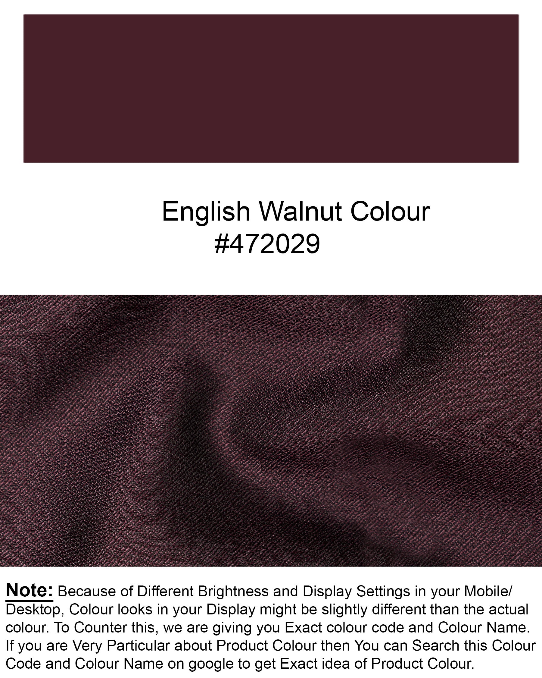 English Walnut Cross Buttoned Bandhgala Suit ST1745-CBG-36, ST1745-CBG-38, ST1745-CBG-40, ST1745-CBG-42, ST1745-CBG-44, ST1745-CBG-46, ST1745-CBG-48, ST1745-CBG-50, ST1745-CBG-52, ST1745-CBG-54, ST1745-CBG-56, ST1745-CBG-58, ST1745-CBG-60