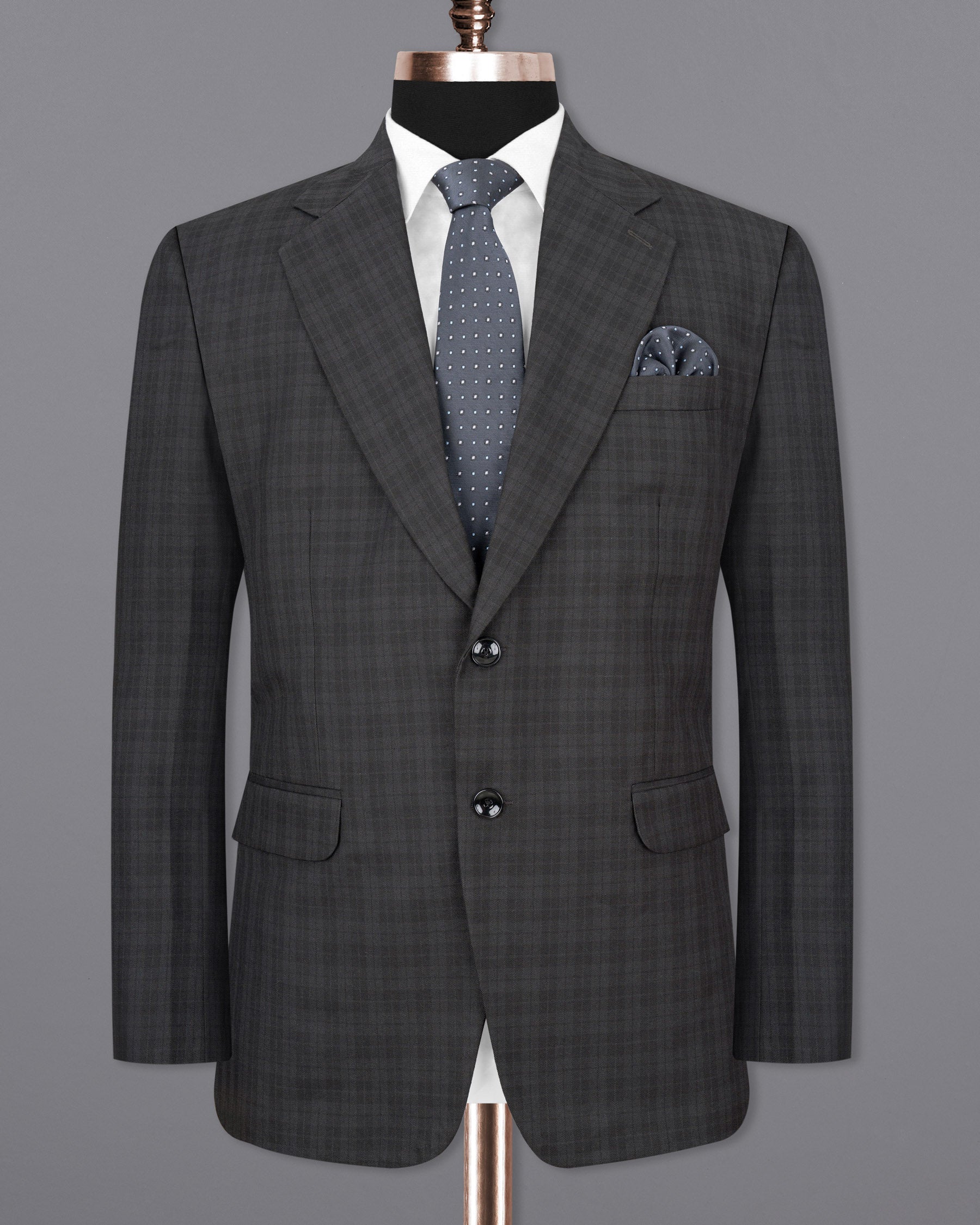 Mine Shaft Gray Plaid Suit ST1758-SB-36, ST1758-SB-38, ST1758-SB-40, ST1758-SB-42, ST1758-SB-44, ST1758-SB-46, ST1758-SB-48, ST1758-SB-50, ST1758-SB-52, ST1758-SB-54, ST1758-SB-56, ST1758-SB-58, ST1758-SB-60