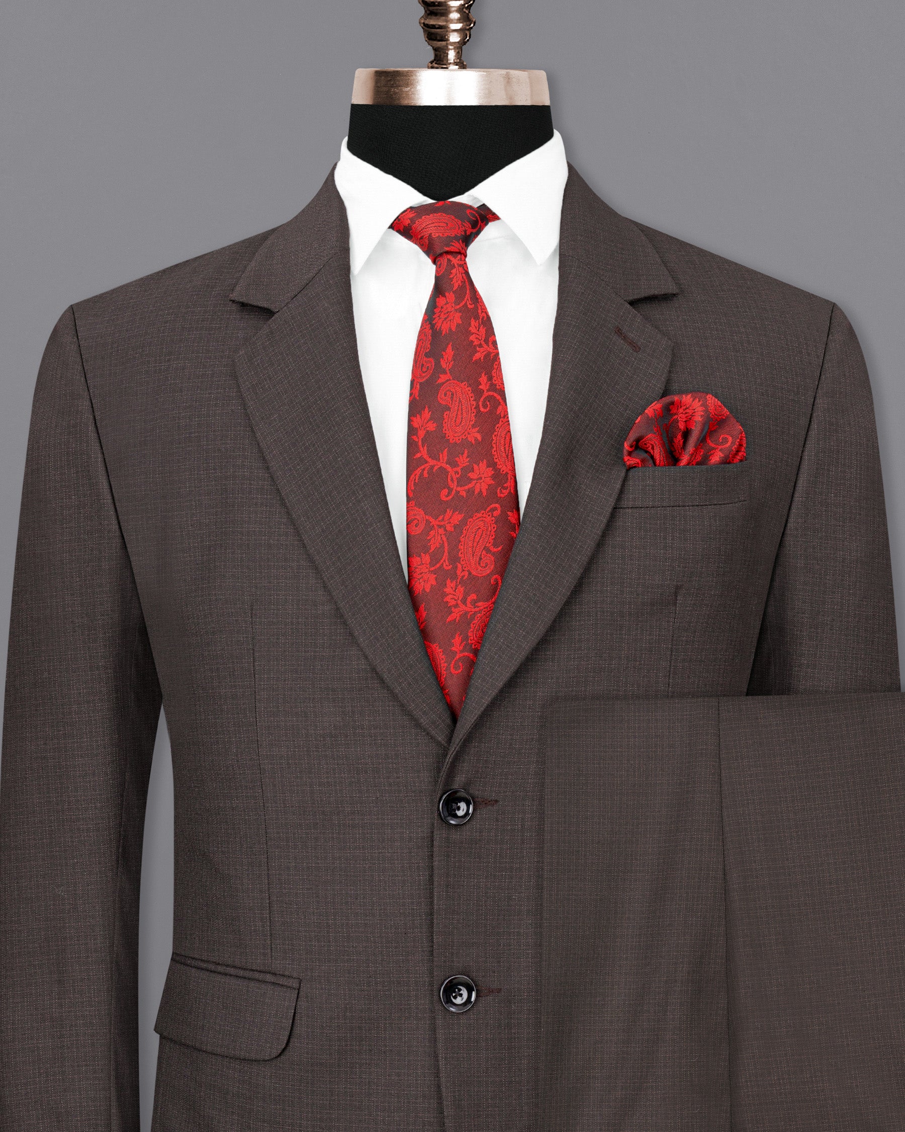 Masala Brown Single Breasted Suit ST1838-SB-36, ST1838-SB-38, ST1838-SB-40, ST1838-SB-42, ST1838-SB-44, ST1838-SB-46, ST1838-SB-48, ST1838-SB-50, ST1838-SB-52, ST1838-SB-54, ST1838-SB-56, ST1838-SB-58, ST1838-SB-60