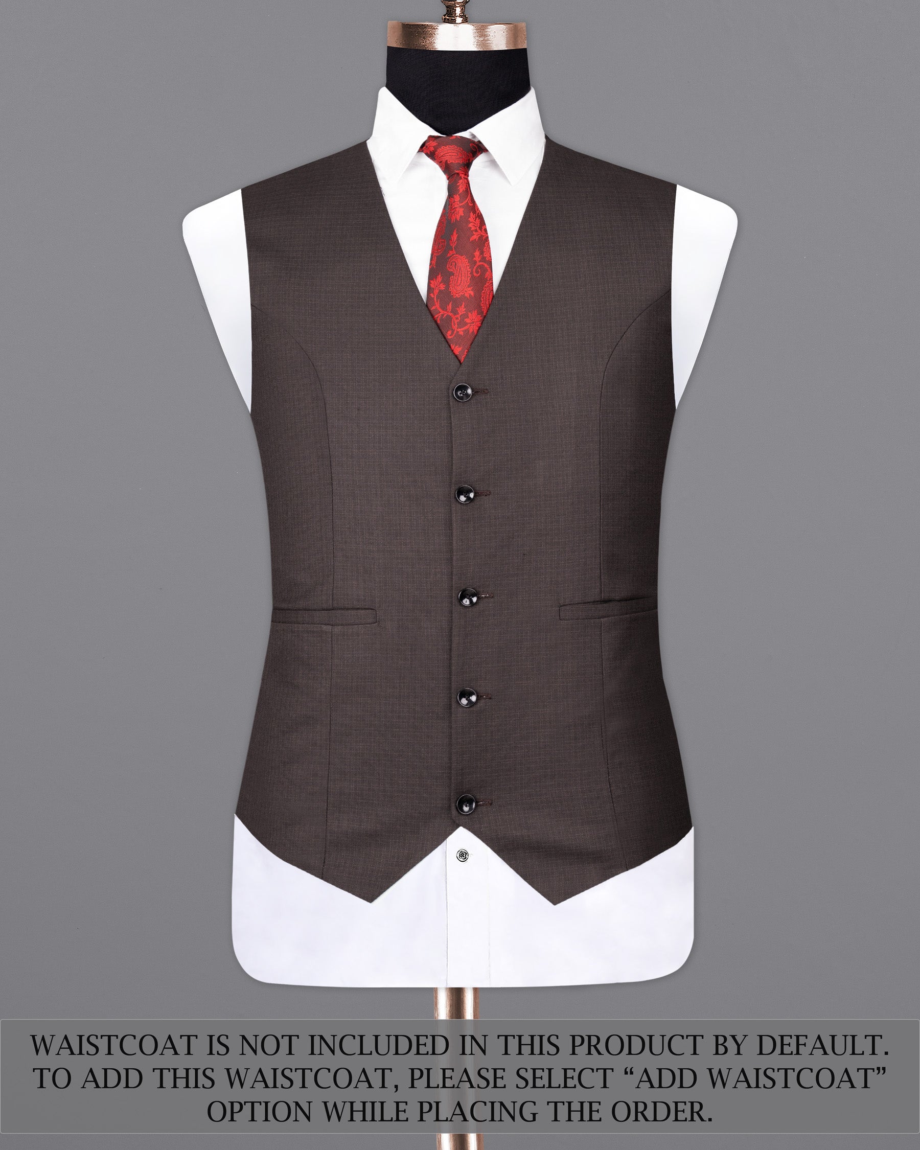 Masala Brown Single Breasted Suit ST1838-SB-36, ST1838-SB-38, ST1838-SB-40, ST1838-SB-42, ST1838-SB-44, ST1838-SB-46, ST1838-SB-48, ST1838-SB-50, ST1838-SB-52, ST1838-SB-54, ST1838-SB-56, ST1838-SB-58, ST1838-SB-60