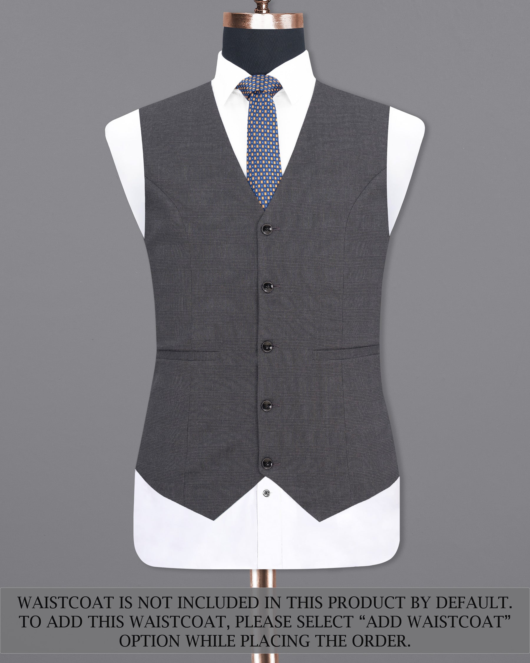 Gravel Gray Plaid Single Breasted Suit ST1849-SB-36, ST1849-SB-38, ST1849-SB-40, ST1849-SB-42, ST1849-SB-44, ST1849-SB-46, ST1849-SB-48, ST1849-SB-50, ST1849-SB-52, ST1849-SB-54, ST1849-SB-56, ST1849-SB-58, ST1849-SB-60