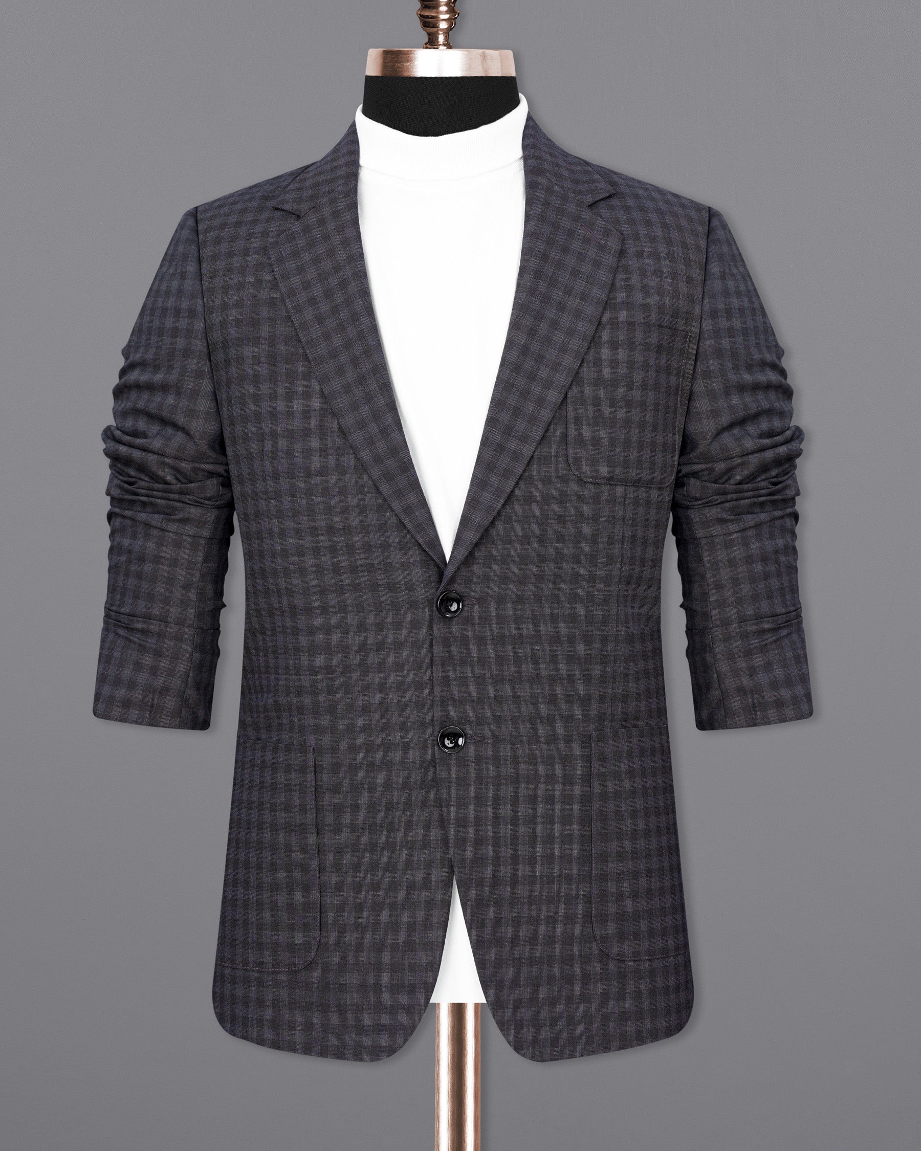 Tuna Gray Plaid Single Breasted Plaid Sports Suit ST1856-SB-PP-36, ST1856-SB-PP-38, ST1856-SB-PP-40, ST1856-SB-PP-42, ST1856-SB-PP-44, ST1856-SB-PP-46, ST1856-SB-PP-48, ST1856-SB-PP-50, ST1856-SB-PP-52, ST1856-SB-PP-54, ST1856-SB-PP-56, ST1856-SB-PP-58, ST1856-SB-PP-60