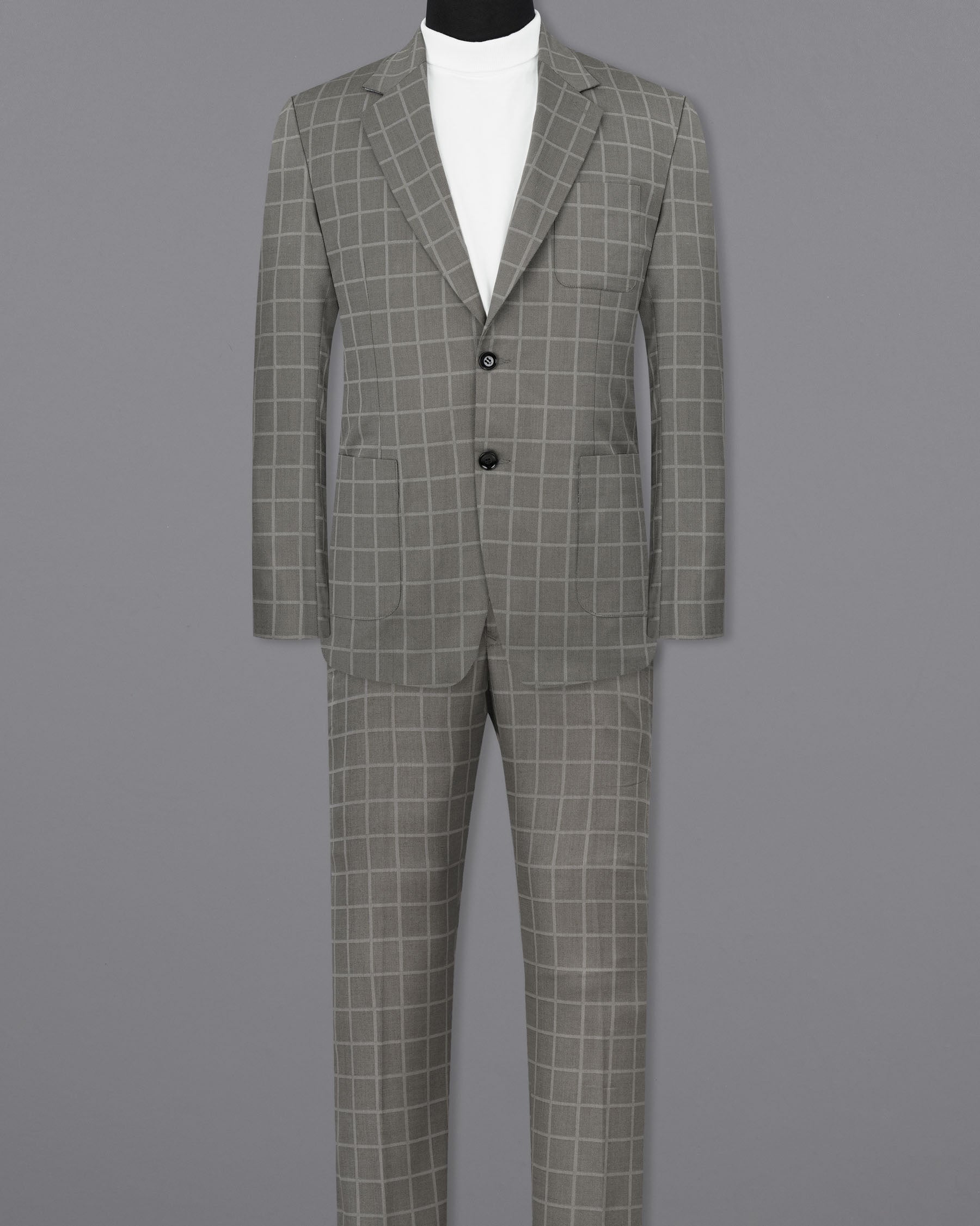 Hurricane Windowpane Single Breasted Sports Suit