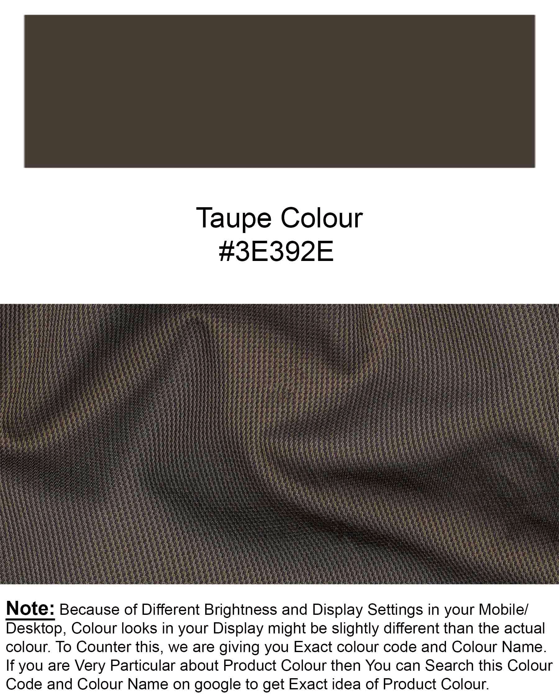 Taupe Brown Designer Sports Suit