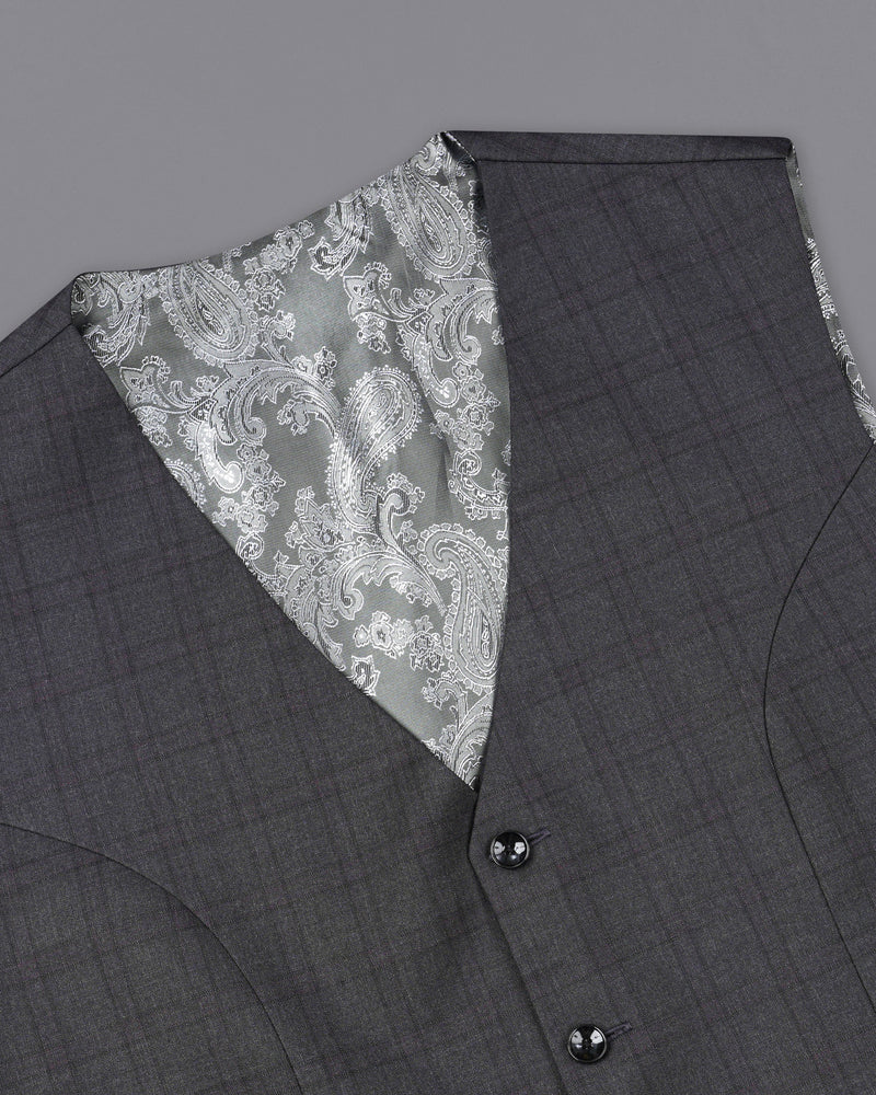 Gravel Gray Plaid Double Breasted Suit ST1887-DB-36, ST1887-DB-38, ST1887-DB-40, ST1887-DB-42, ST1887-DB-44, ST1887-DB-46, ST1887-DB-48, ST1887-DB-50, ST1887-DB-52, ST1887-DB-54, ST1887-DB-56, ST1887-DB-58, ST1887-DB-60
