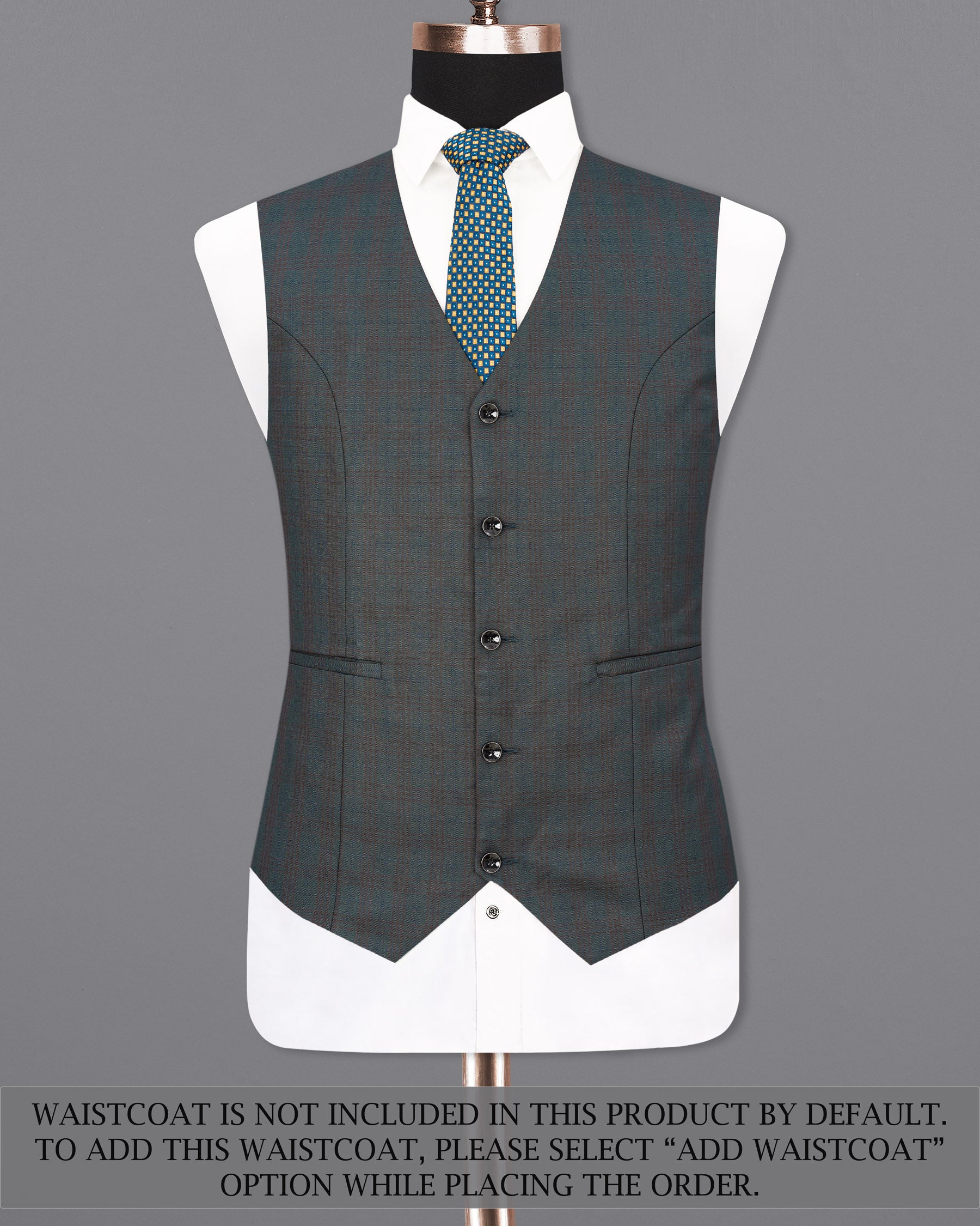 lridium With Emperor Subtle Plaid Double Breasted Suit