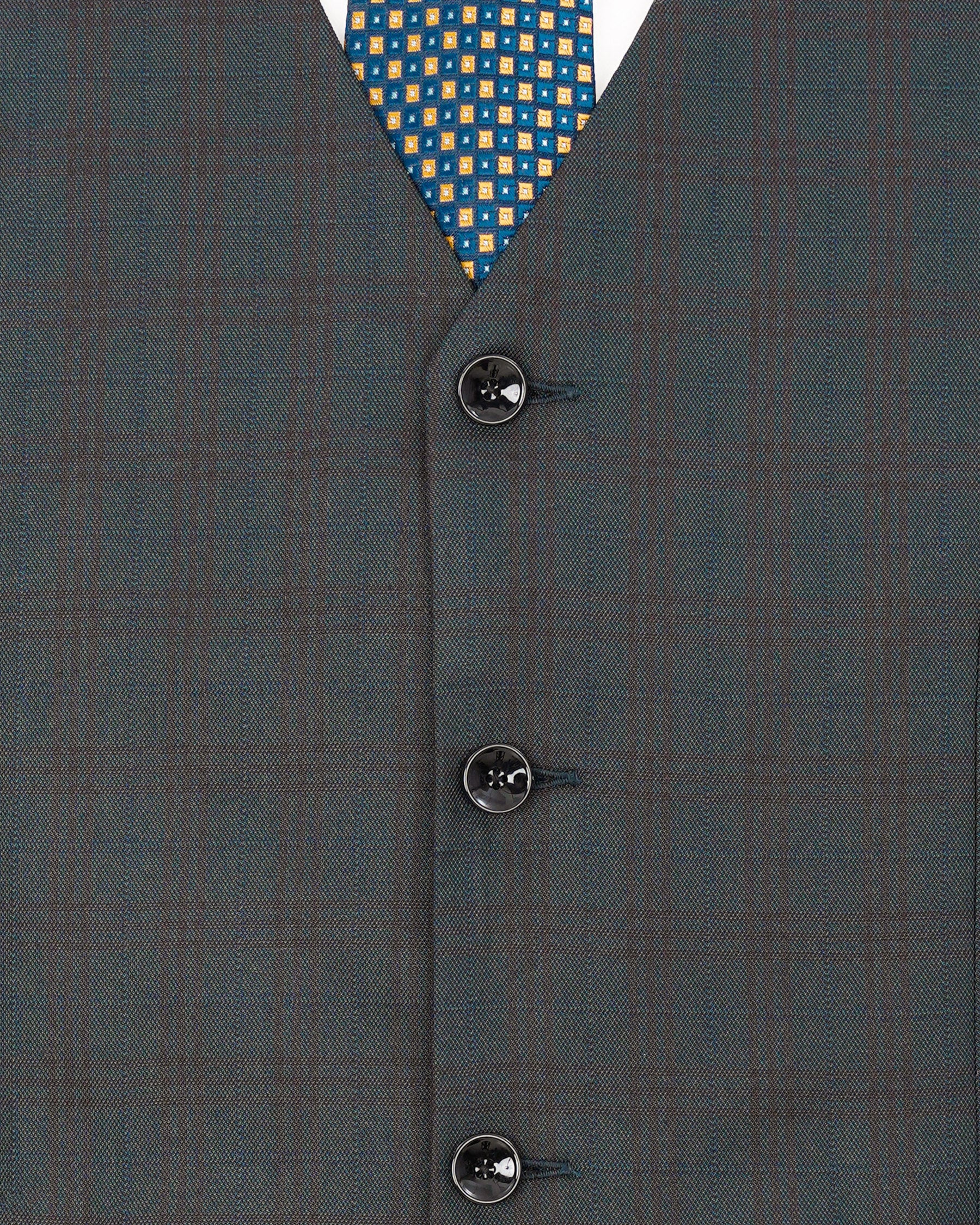 lridium With Emperor Subtle Plaid Double Breasted Suit ST1890-DB-36, ST1890-DB-38, ST1890-DB-40, ST1890-DB-42, ST1890-DB-44, ST1890-DB-46, ST1890-DB-48, ST1890-DB-50, ST1890-DB-52, ST1890-DB-54, ST1890-DB-56, ST1890-DB-58, ST1890-DB-60