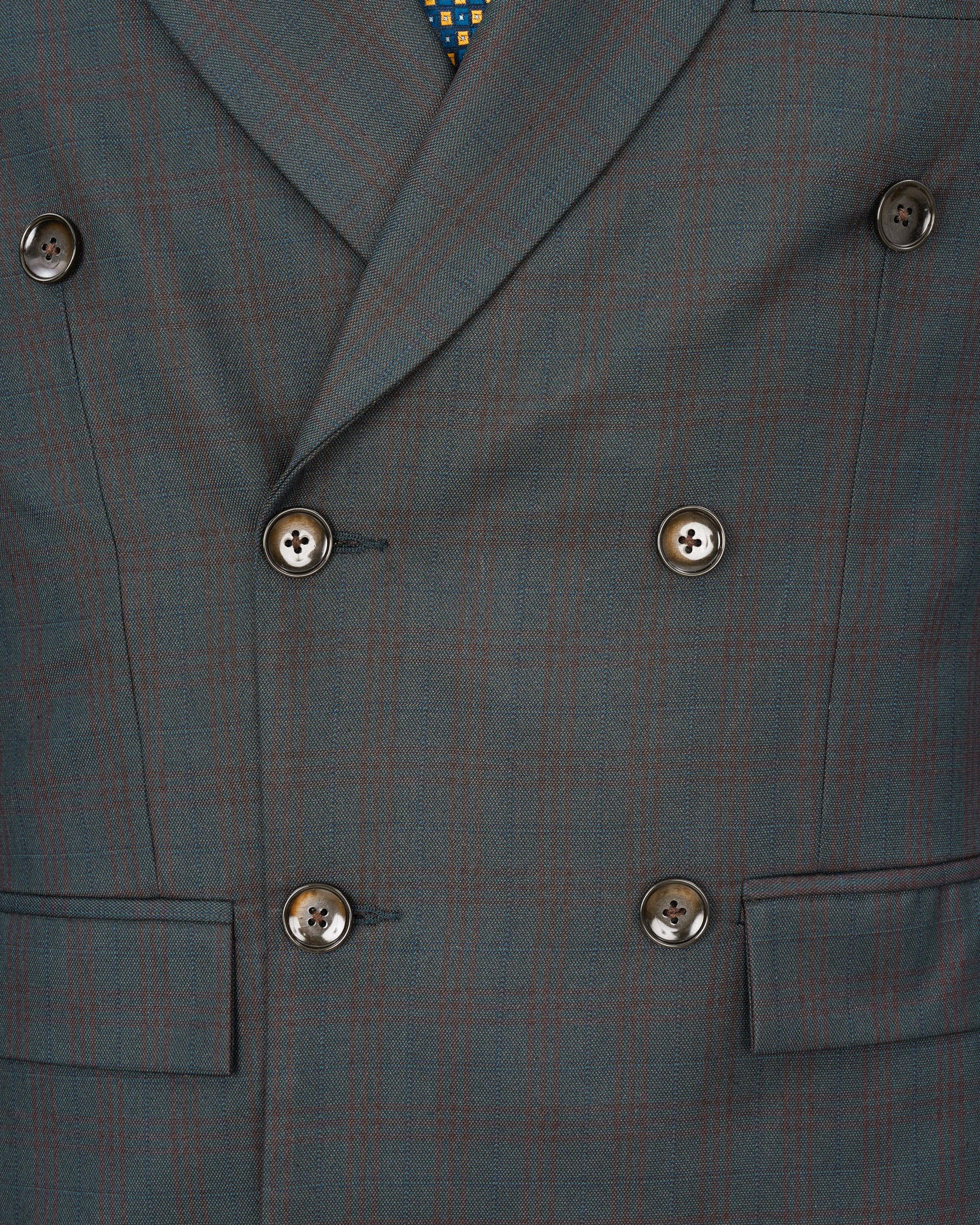 lridium With Emperor Subtle Plaid Double Breasted Suit ST1890-DB-36, ST1890-DB-38, ST1890-DB-40, ST1890-DB-42, ST1890-DB-44, ST1890-DB-46, ST1890-DB-48, ST1890-DB-50, ST1890-DB-52, ST1890-DB-54, ST1890-DB-56, ST1890-DB-58, ST1890-DB-60