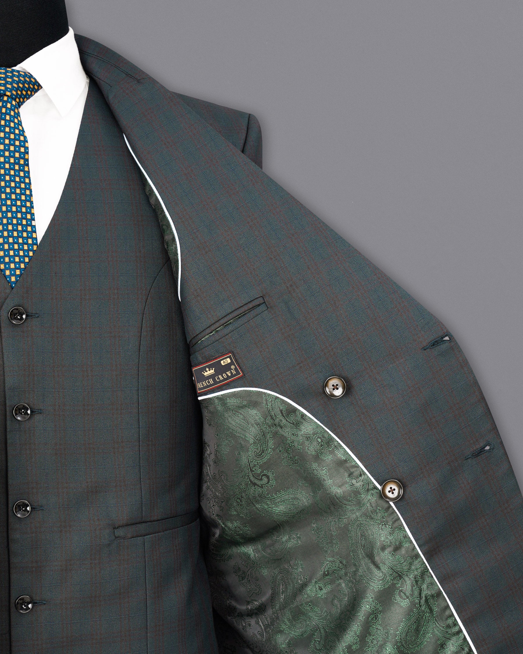 lridium With Emperor Subtle Plaid Double Breasted Suit ST1890-DB-36, ST1890-DB-38, ST1890-DB-40, ST1890-DB-42, ST1890-DB-44, ST1890-DB-46, ST1890-DB-48, ST1890-DB-50, ST1890-DB-52, ST1890-DB-54, ST1890-DB-56, ST1890-DB-58, ST1890-DB-60