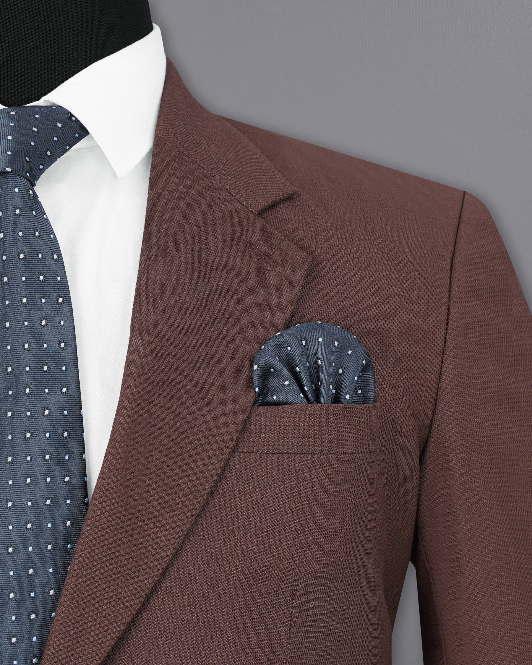 TSJ×TK SUITS BROWN 4 Dark Burgundy Suit | SPIER & MACKAY