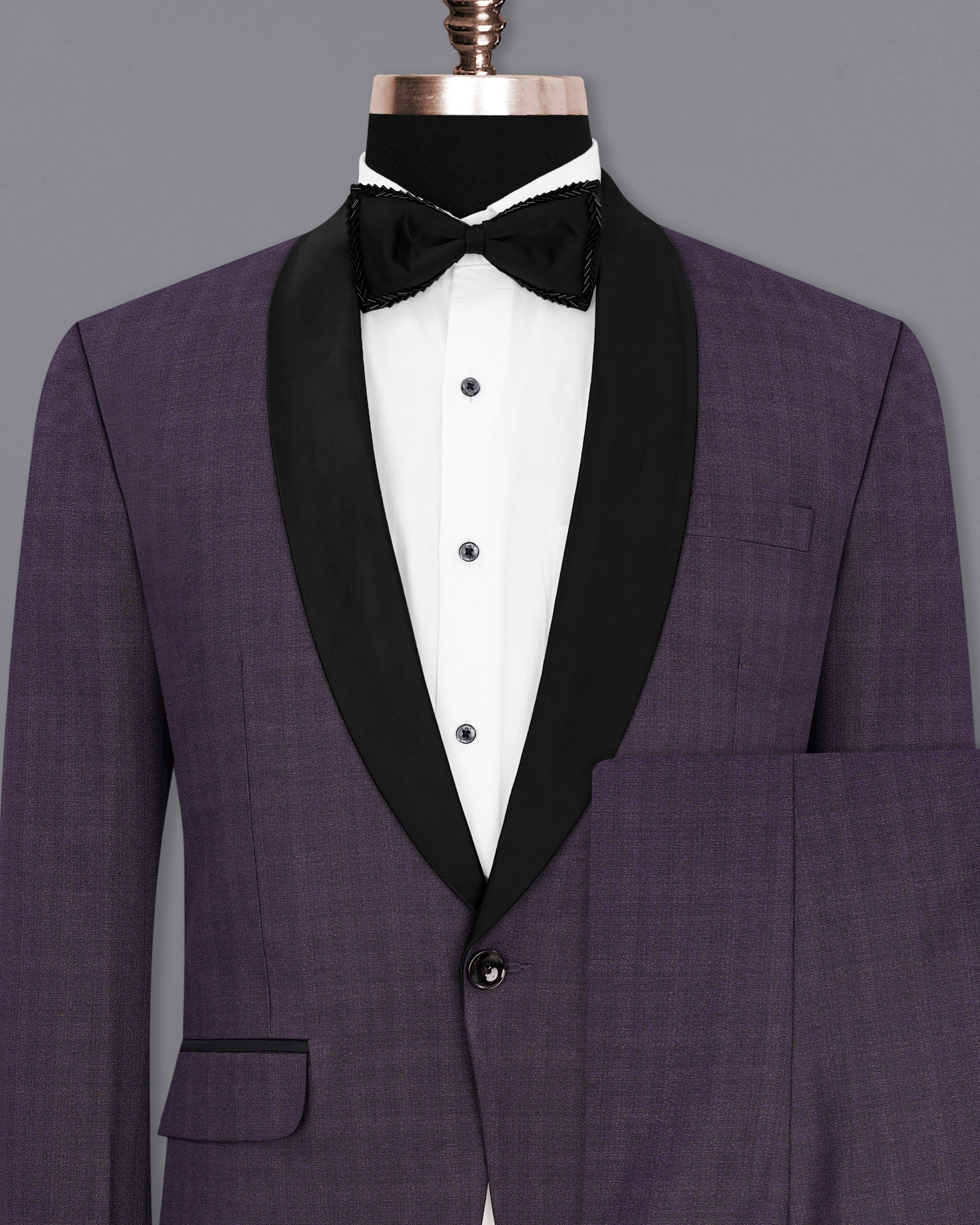 Gunmetal Purple Subtle Plaid Tuxedo Suit ST1909-BKL-36, ST1909-BKL-38, ST1909-BKL-40, ST1909-BKL-42, ST1909-BKL-44, ST1909-BKL-46, ST1909-BKL-48, ST1909-BKL-50, ST1909-BKL-52, ST1909-BKL-54, ST1909-BKL-56, ST1909-BKL-58, ST1909-BKL-60