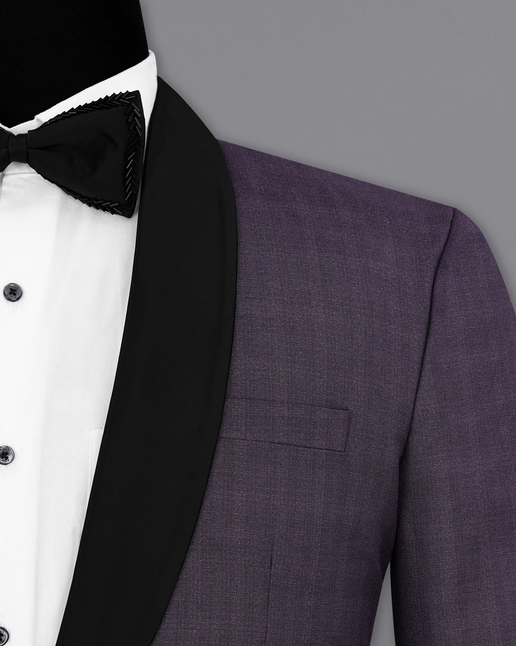 Gunmetal Purple Subtle Plaid Tuxedo Suit ST1909-BKL-36, ST1909-BKL-38, ST1909-BKL-40, ST1909-BKL-42, ST1909-BKL-44, ST1909-BKL-46, ST1909-BKL-48, ST1909-BKL-50, ST1909-BKL-52, ST1909-BKL-54, ST1909-BKL-56, ST1909-BKL-58, ST1909-BKL-60