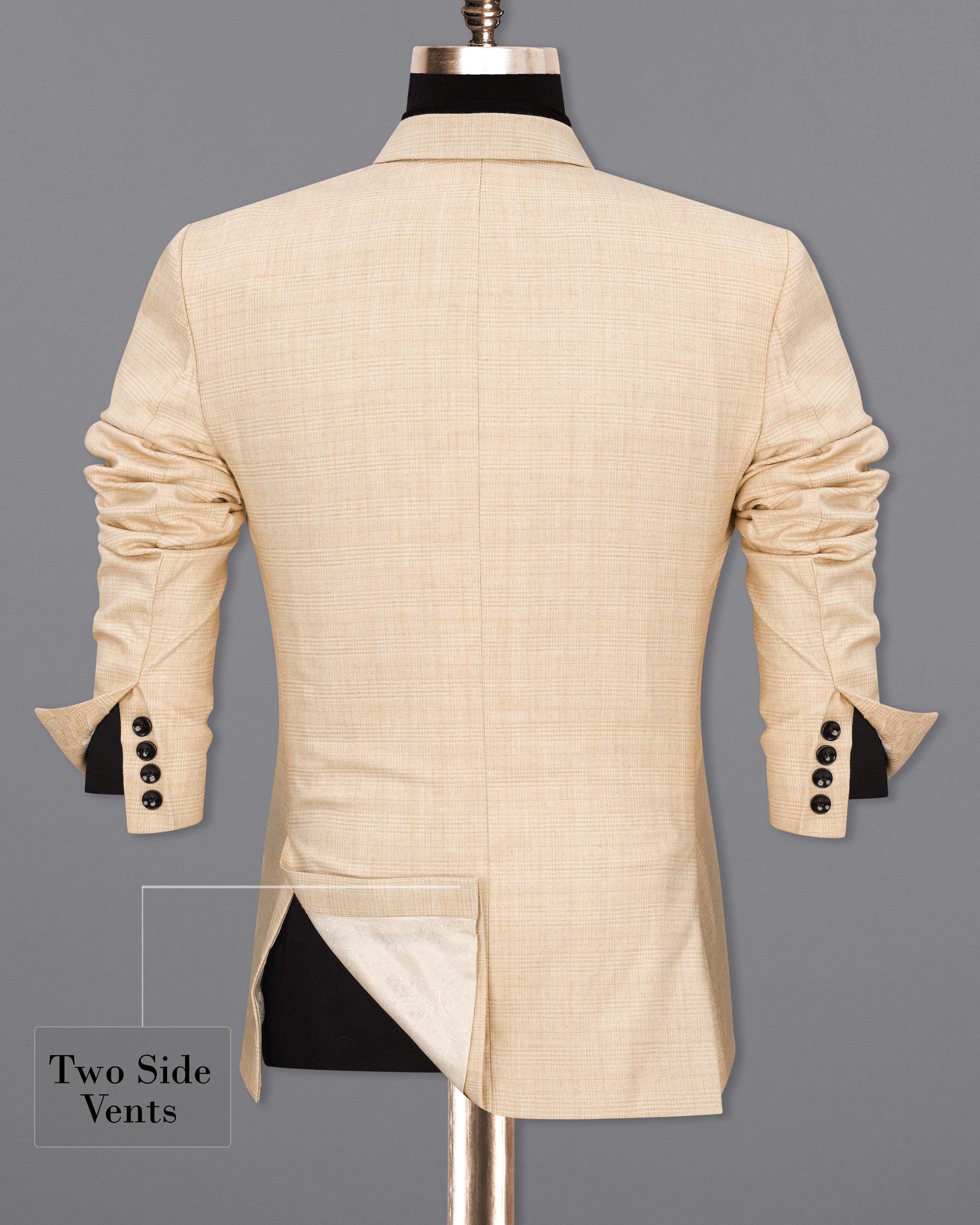 Light Apricot Brown Subtle Plaid Suit ST1916-SB-36, ST1916-SB-38, ST1916-SB-40, ST1916-SB-42, ST1916-SB-44, ST1916-SB-46, ST1916-SB-48, ST1916-SB-50, ST1916-SB-52, ST1916-SB-54, ST1916-SB-56, ST1916-SB-58, ST1916-SB-60