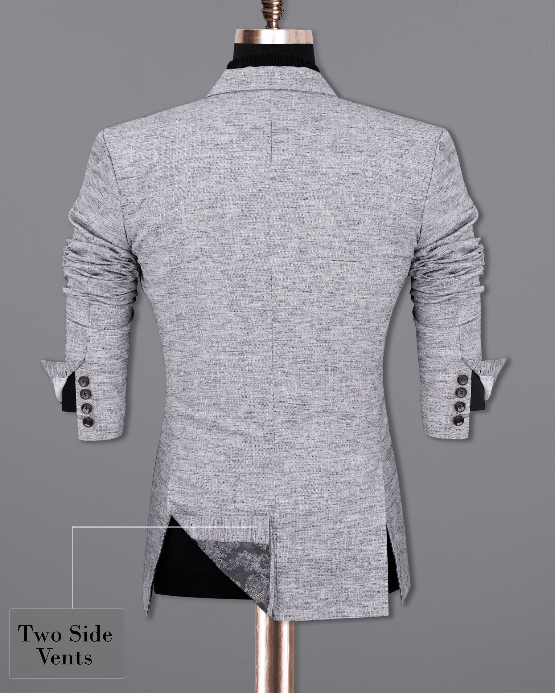 Sandstone Grey Double Breasted Sports Suit