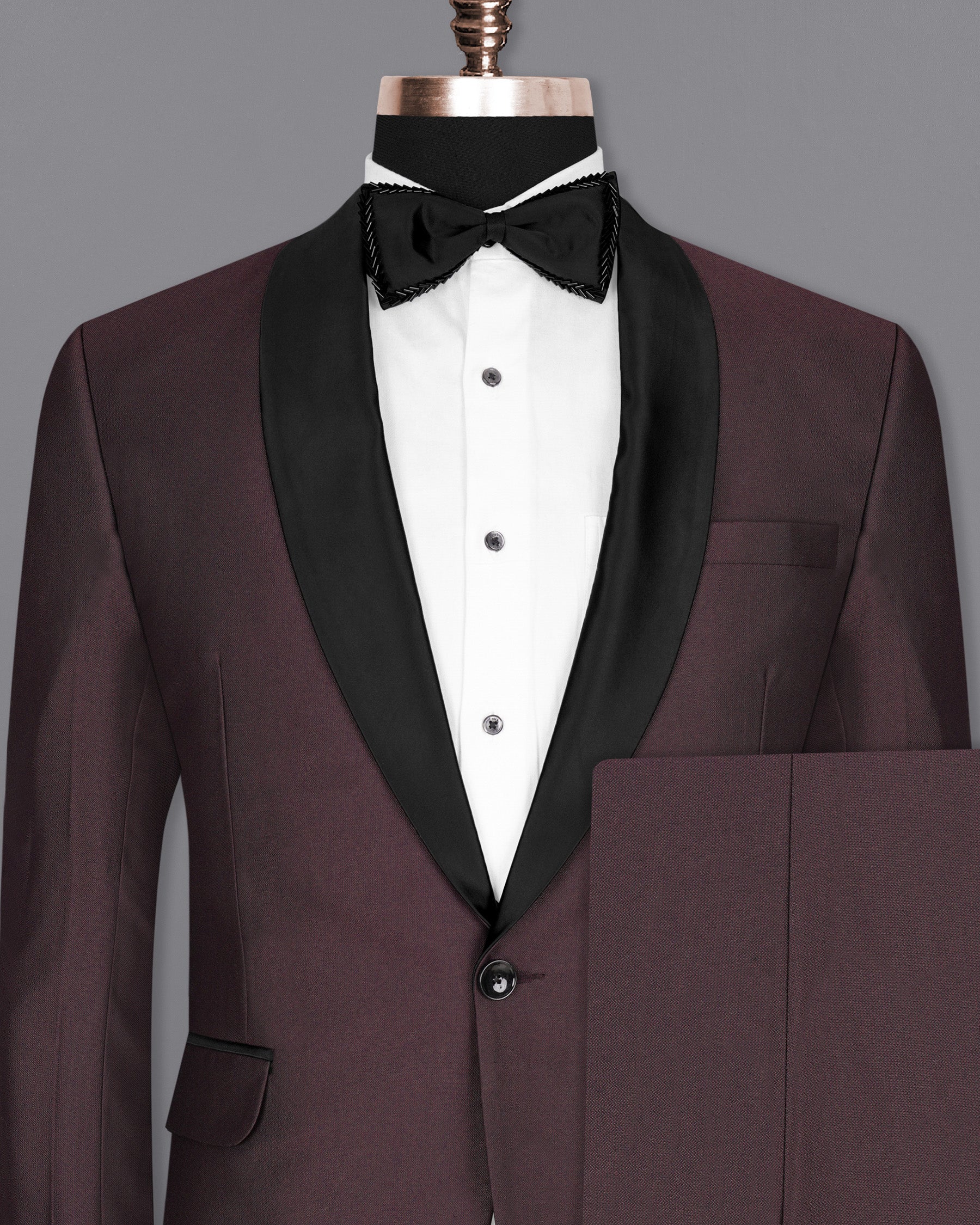 Bistre Wine Tuxedo Suit