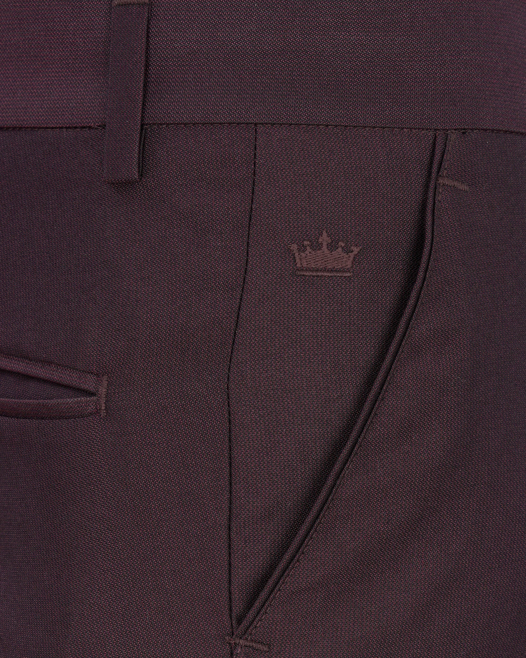 Bistre Wine Tuxedo Suit