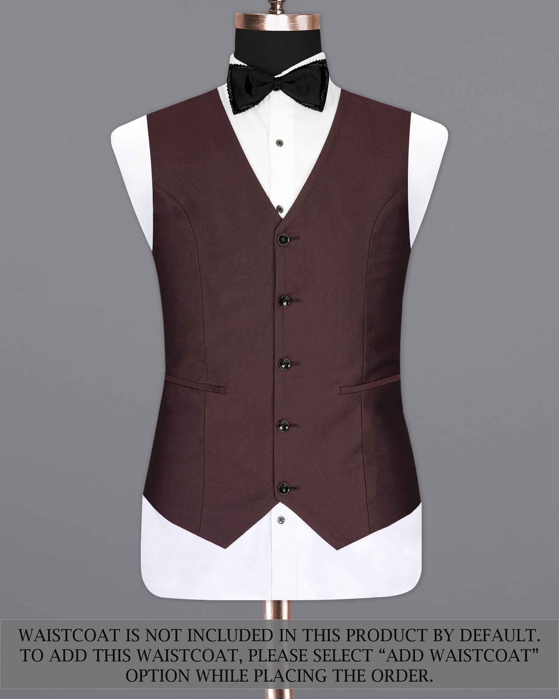 Bistre Wine Tuxedo Suit