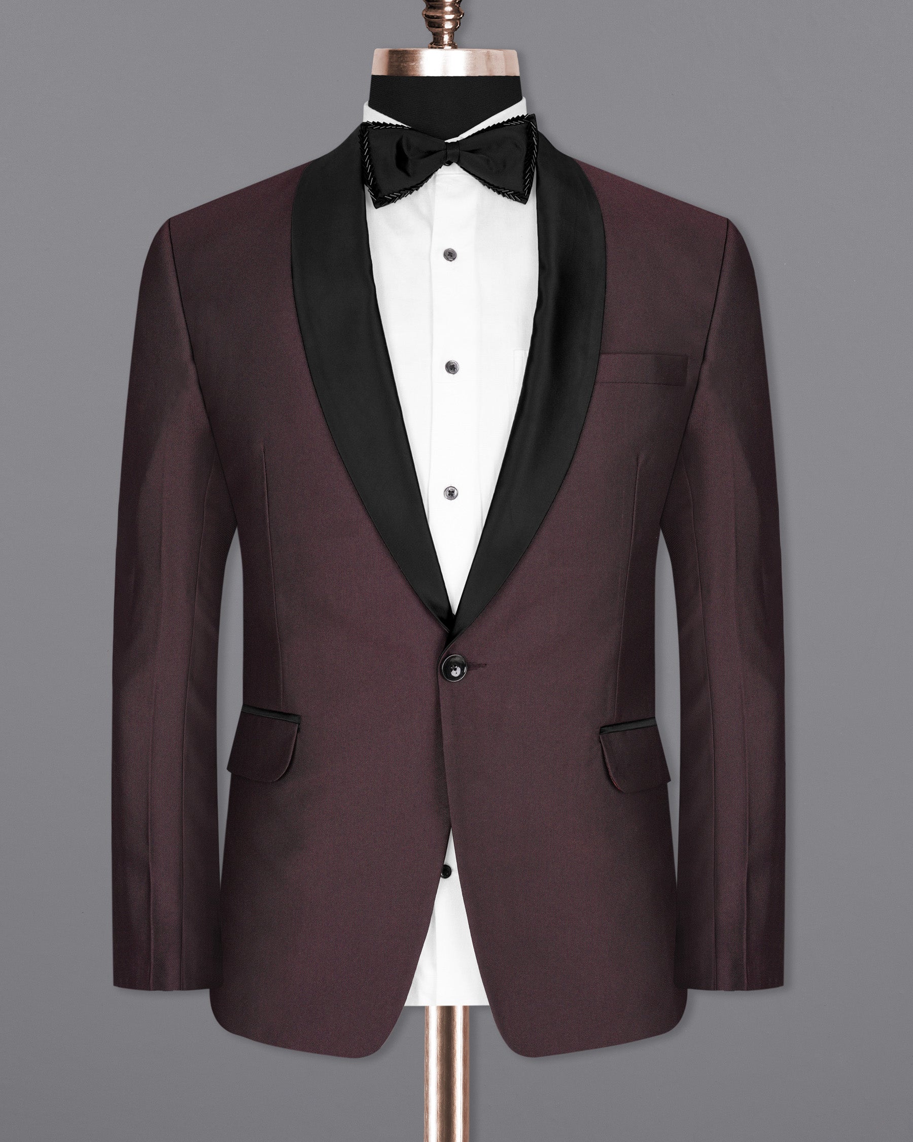 Bistre Wine Tuxedo Suit