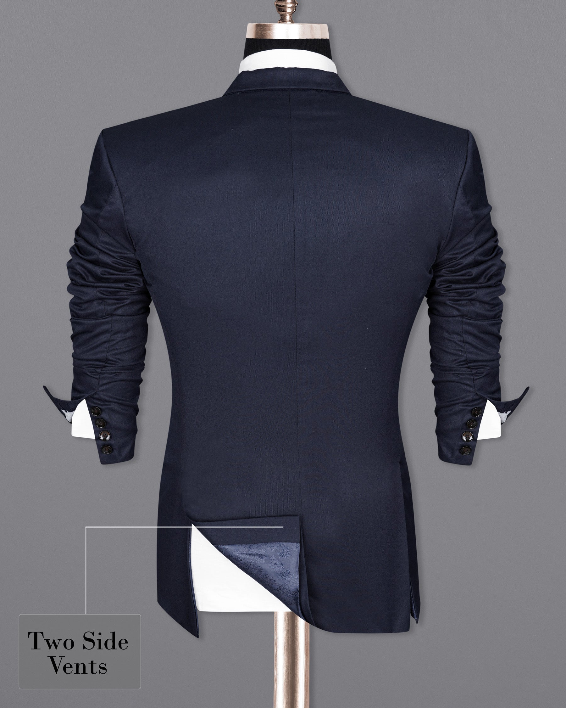 Firefly Navy Blue Double-Breasted Suit