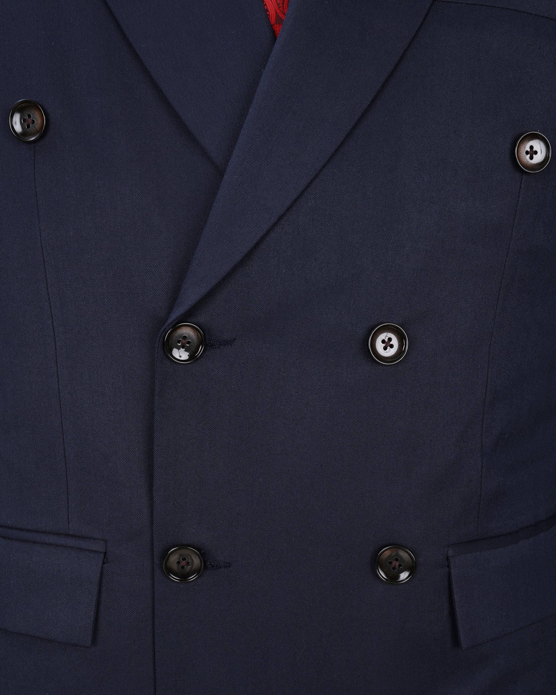 Firefly Navy Blue Double-Breasted Suit