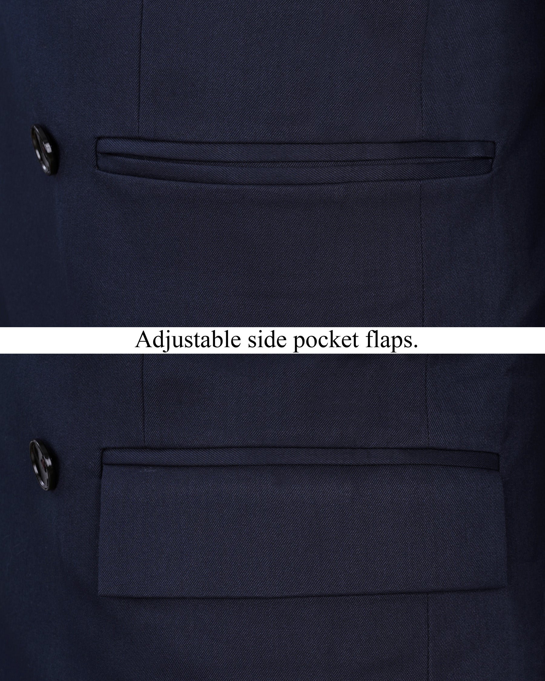 Firefly Navy Blue Double-Breasted Suit