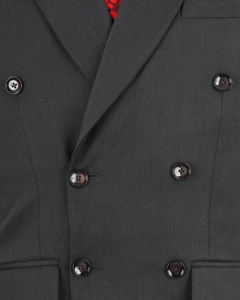 Iridium Gray Double Breasted Suit