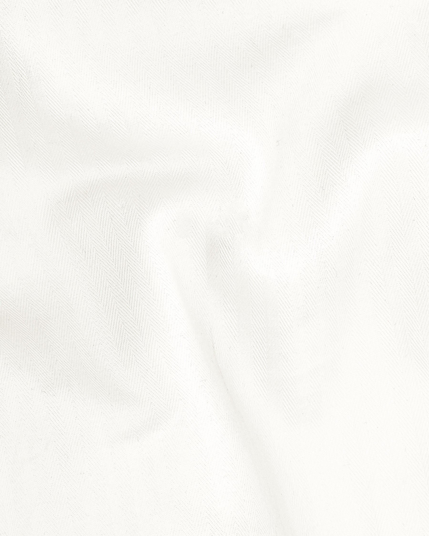 Bright White Cross-Placket Bandhgala Premium Cotton Suit