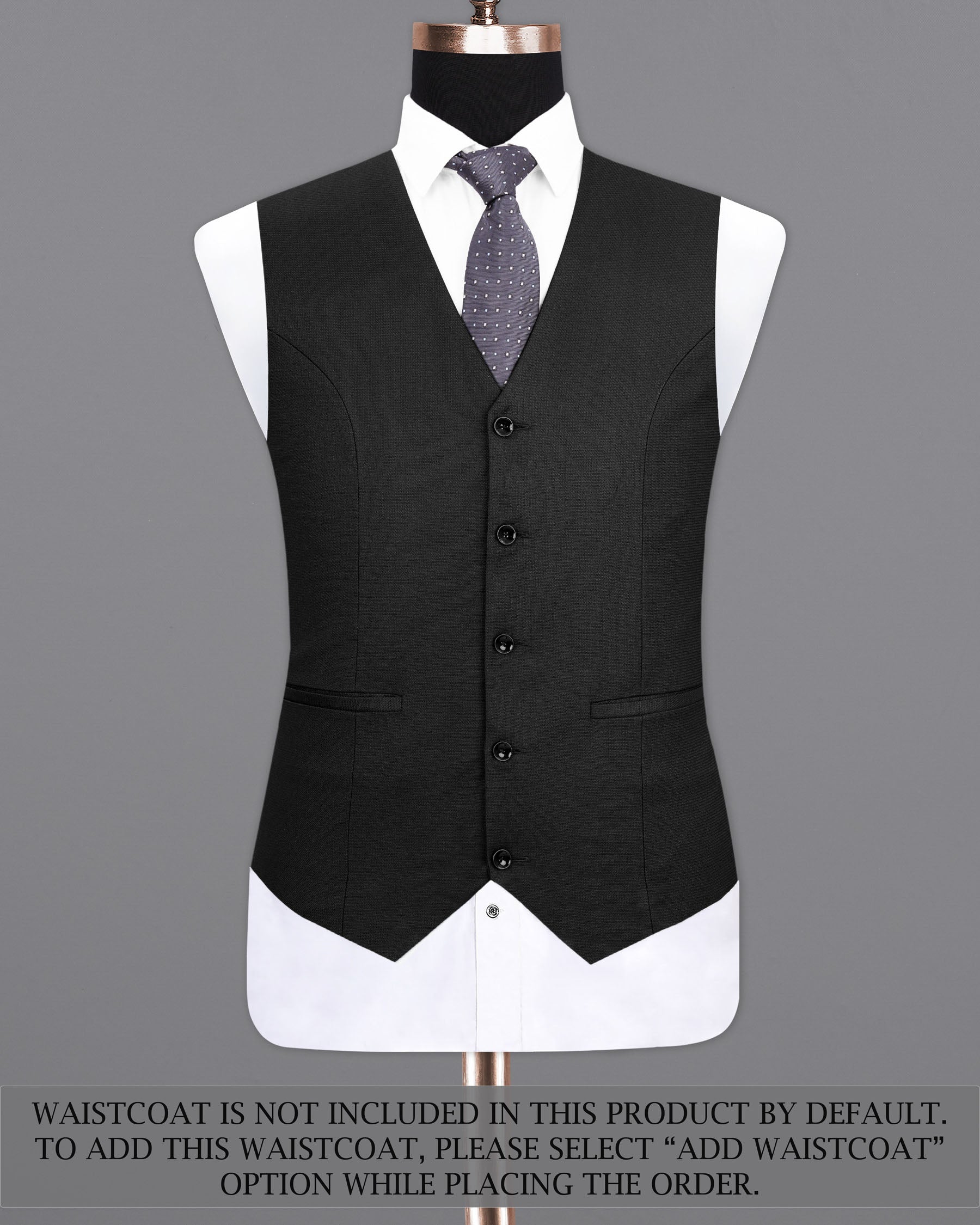 Melanzane Jade Black Double Breasted Suit