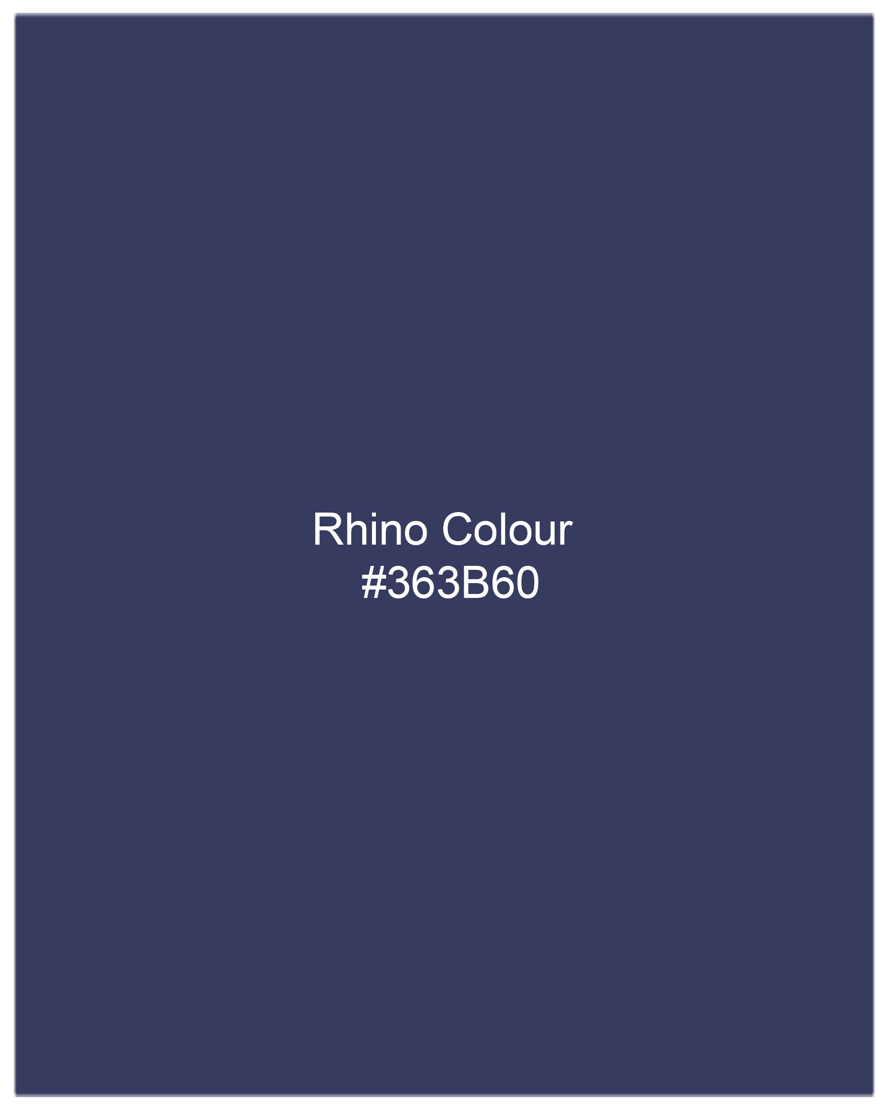 Rhino Blue Cross Placket Bandhgala Suit