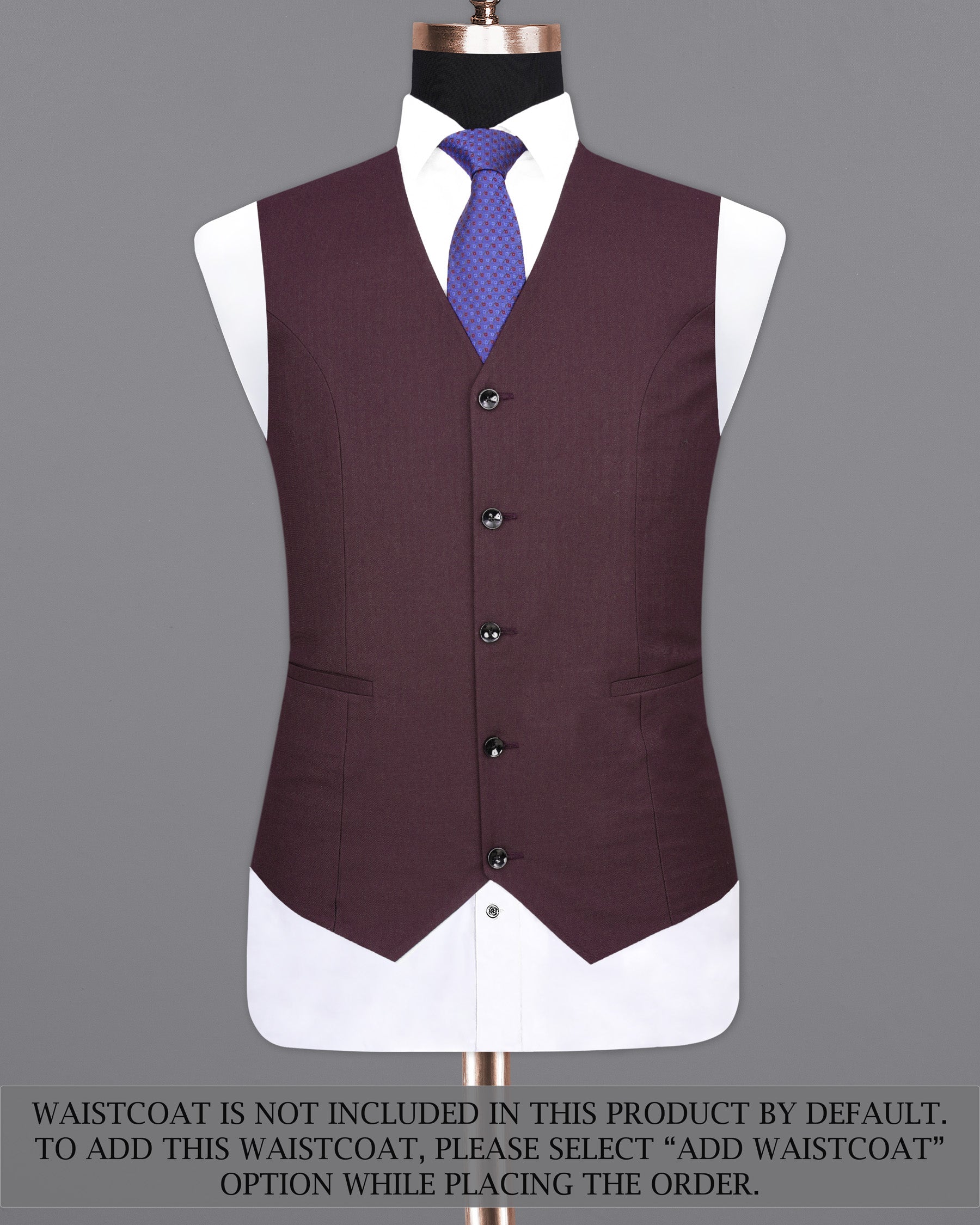 Eclipse Maroon Single Breasted Suit