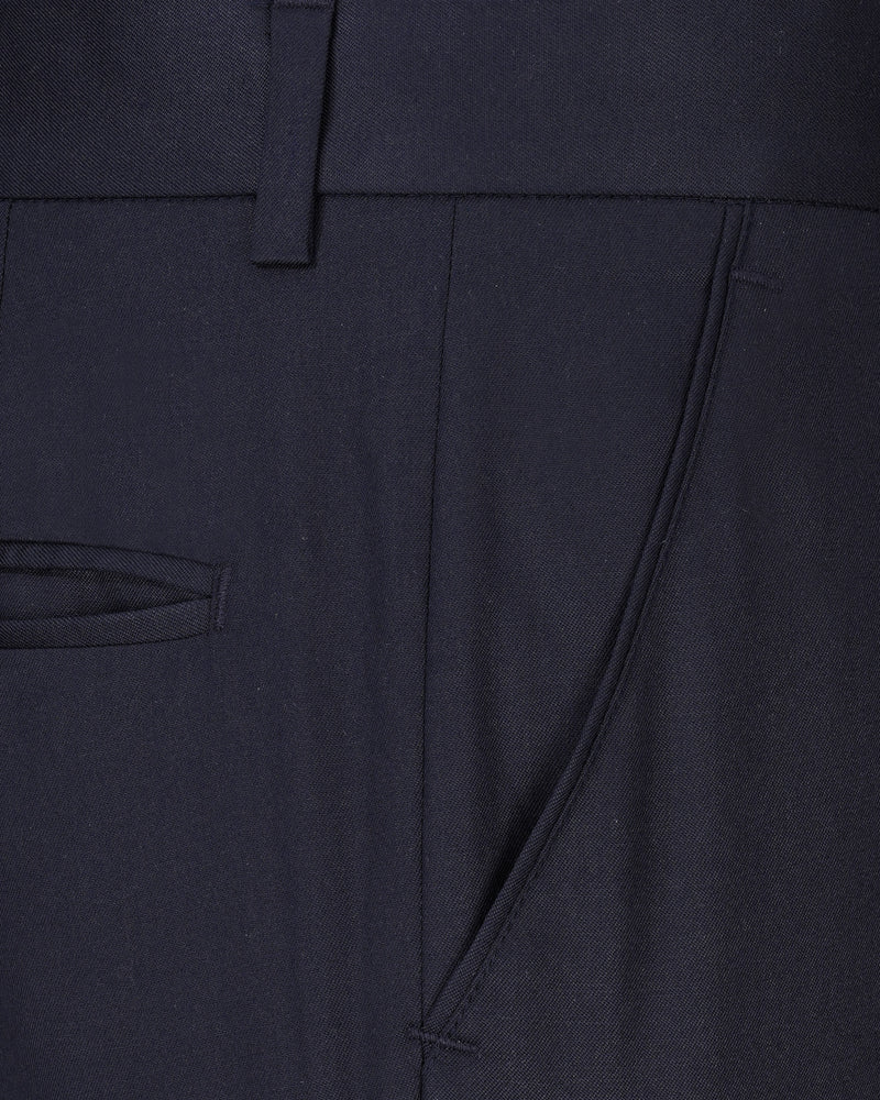 Gunmetal Navy Blue Single Breasted Suit