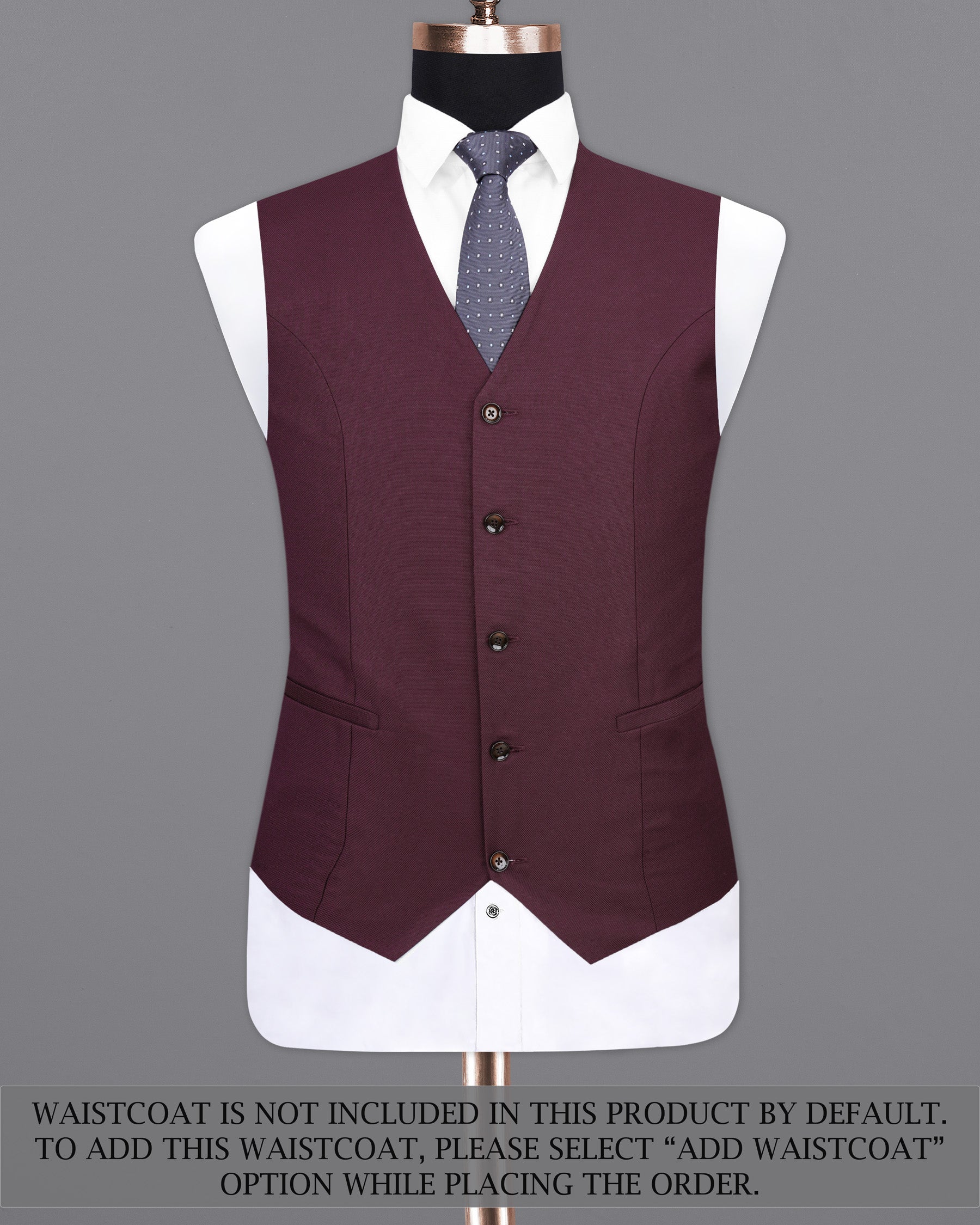 Cocoa Bean Maroon Double Breasted Suit