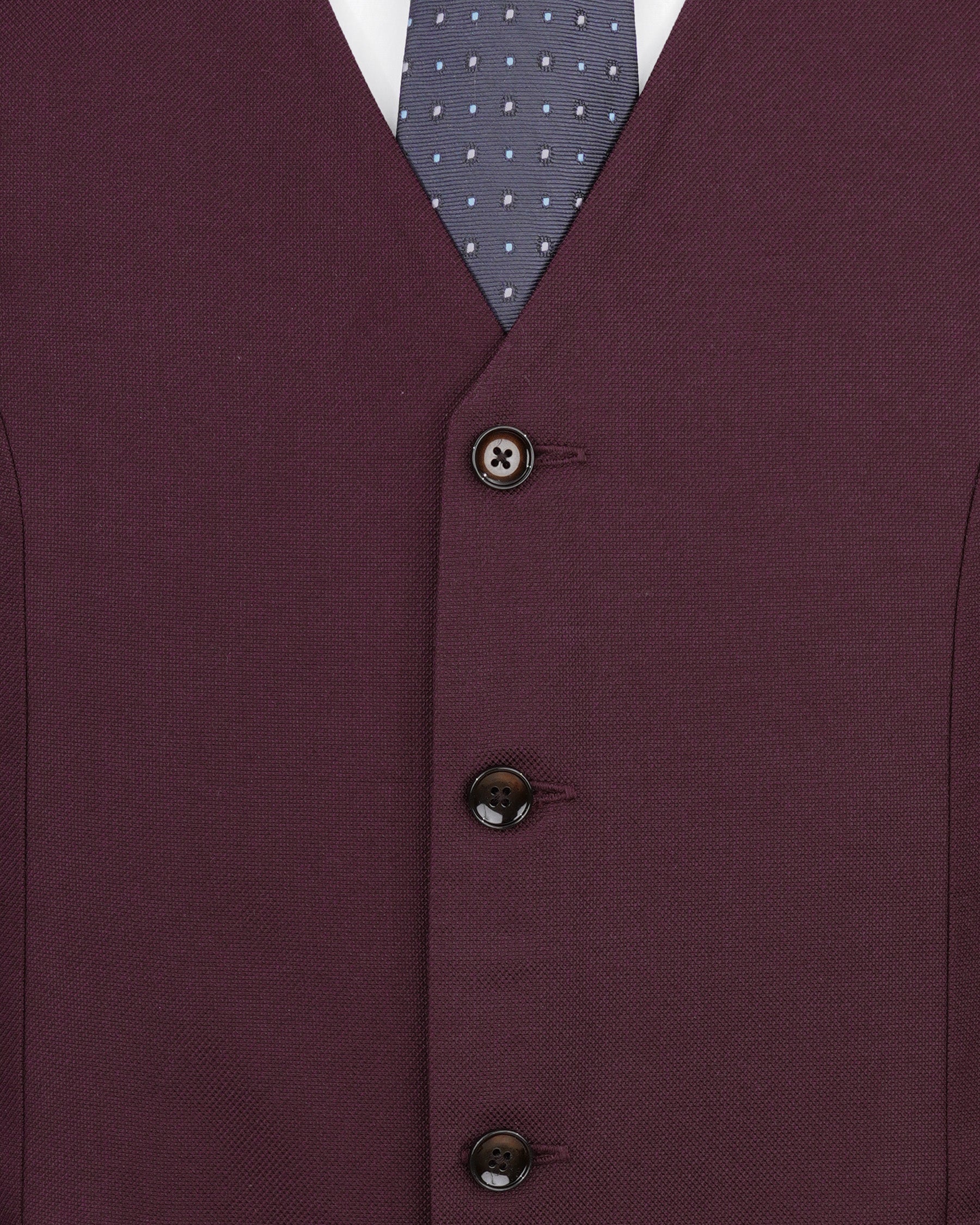 Cocoa Bean Maroon Double Breasted Suit