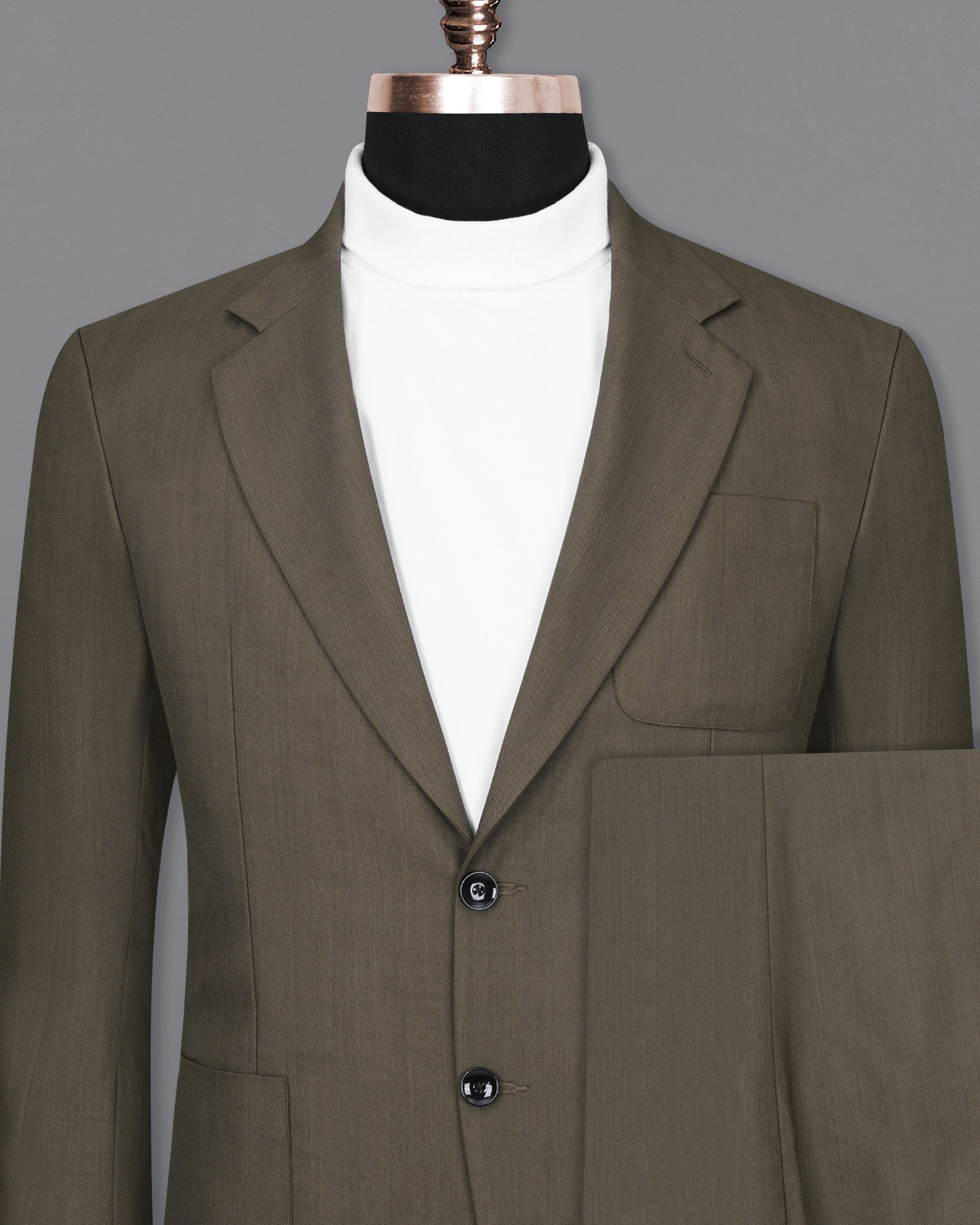 Mondo Brown Single Breasted Sports Suit