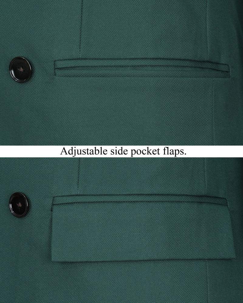 Limed Spruce Green Double Breasted Suit
