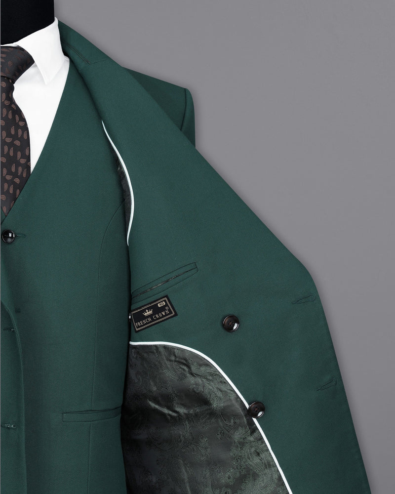 Limed Spruce Green Double Breasted Suit