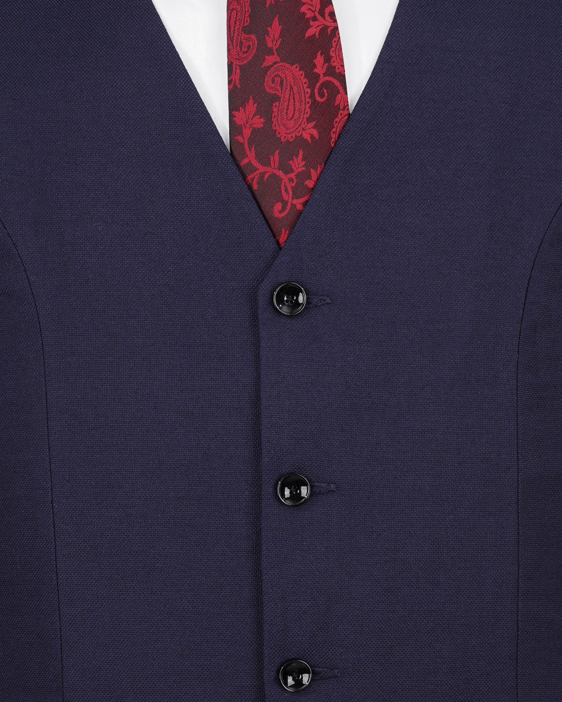 Baltic Sea Dark Violet Double Breasted Suit