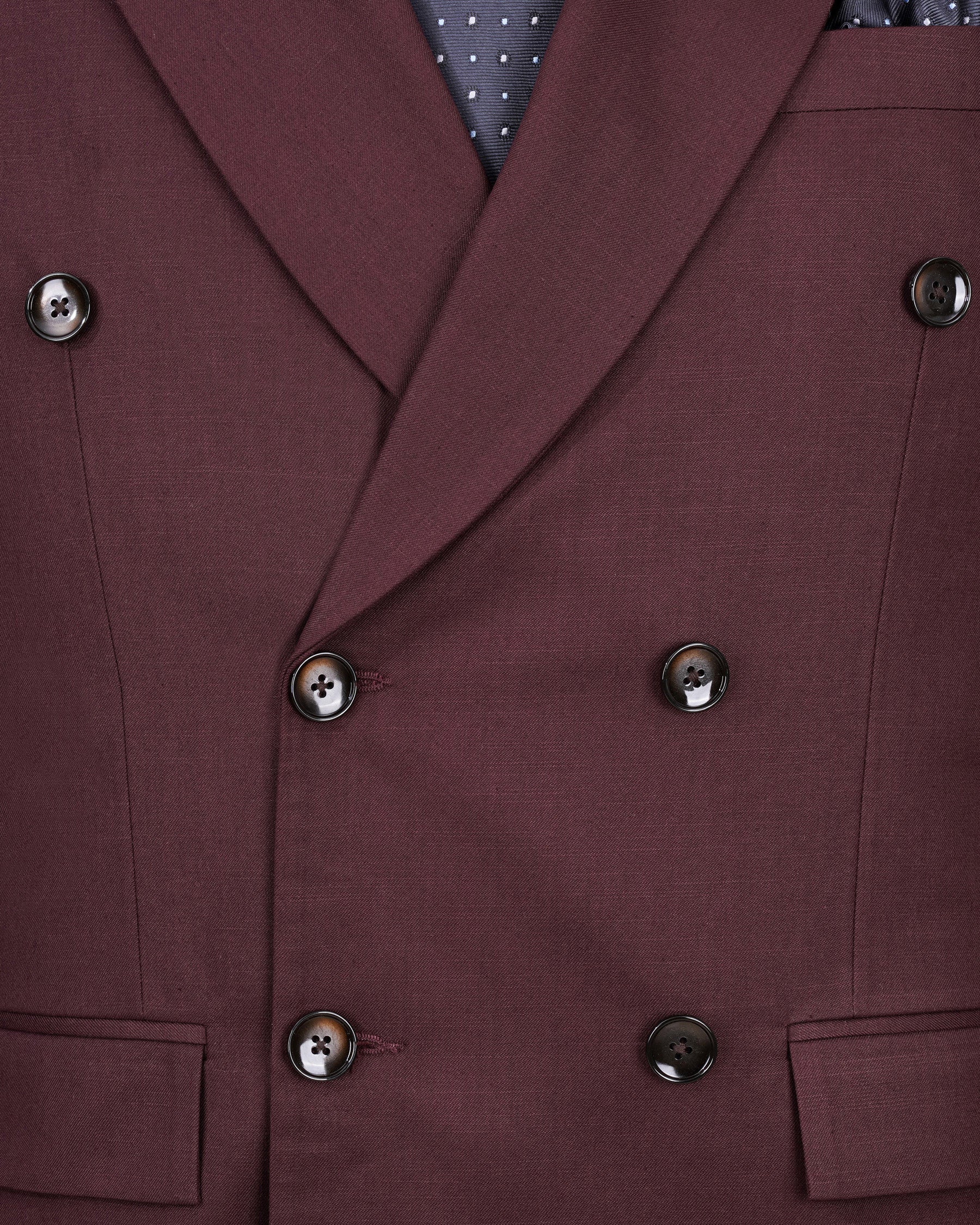 Matterhorn Maroon Double Breasted Suit