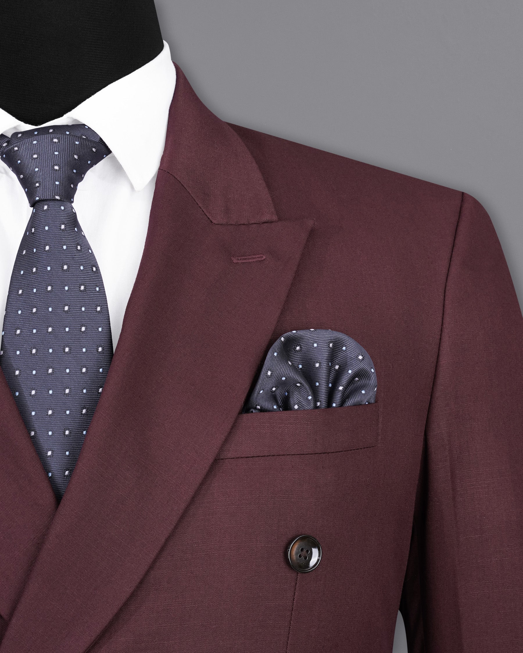 Matterhorn Maroon Double Breasted Suit