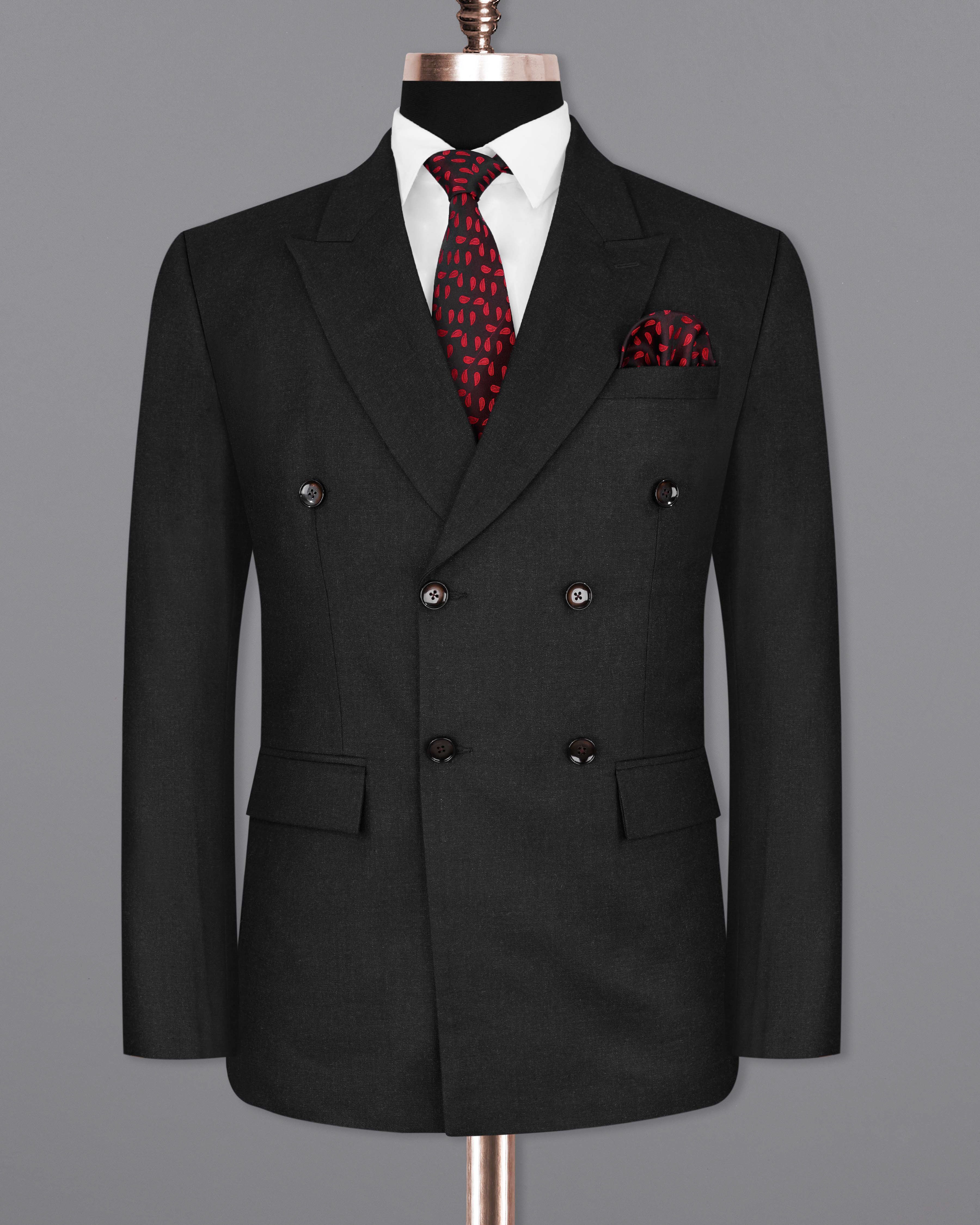 Charcoal Grey Double Breasted Suit