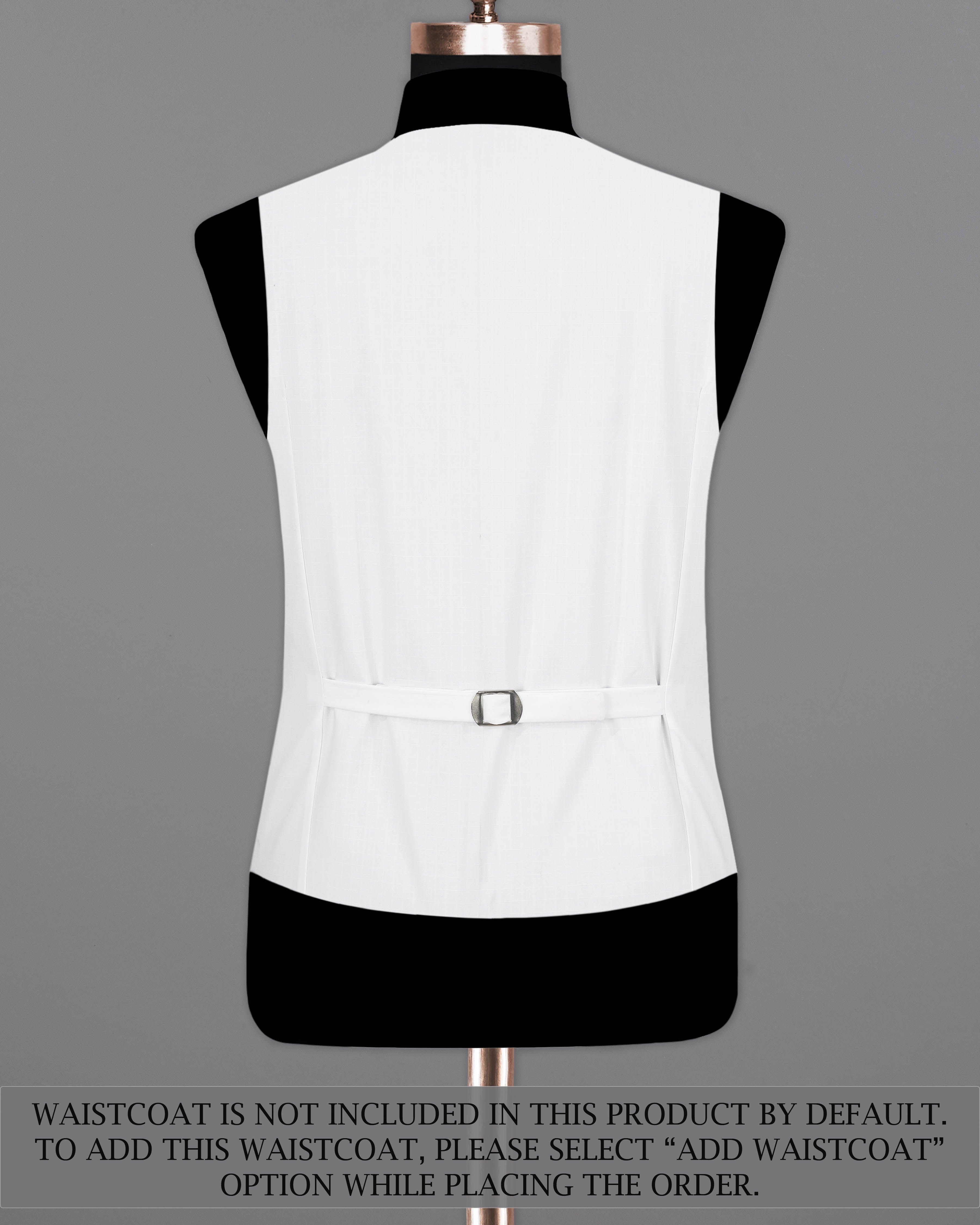 Bright White Single Breasted Premium Cotton Designer Suit
