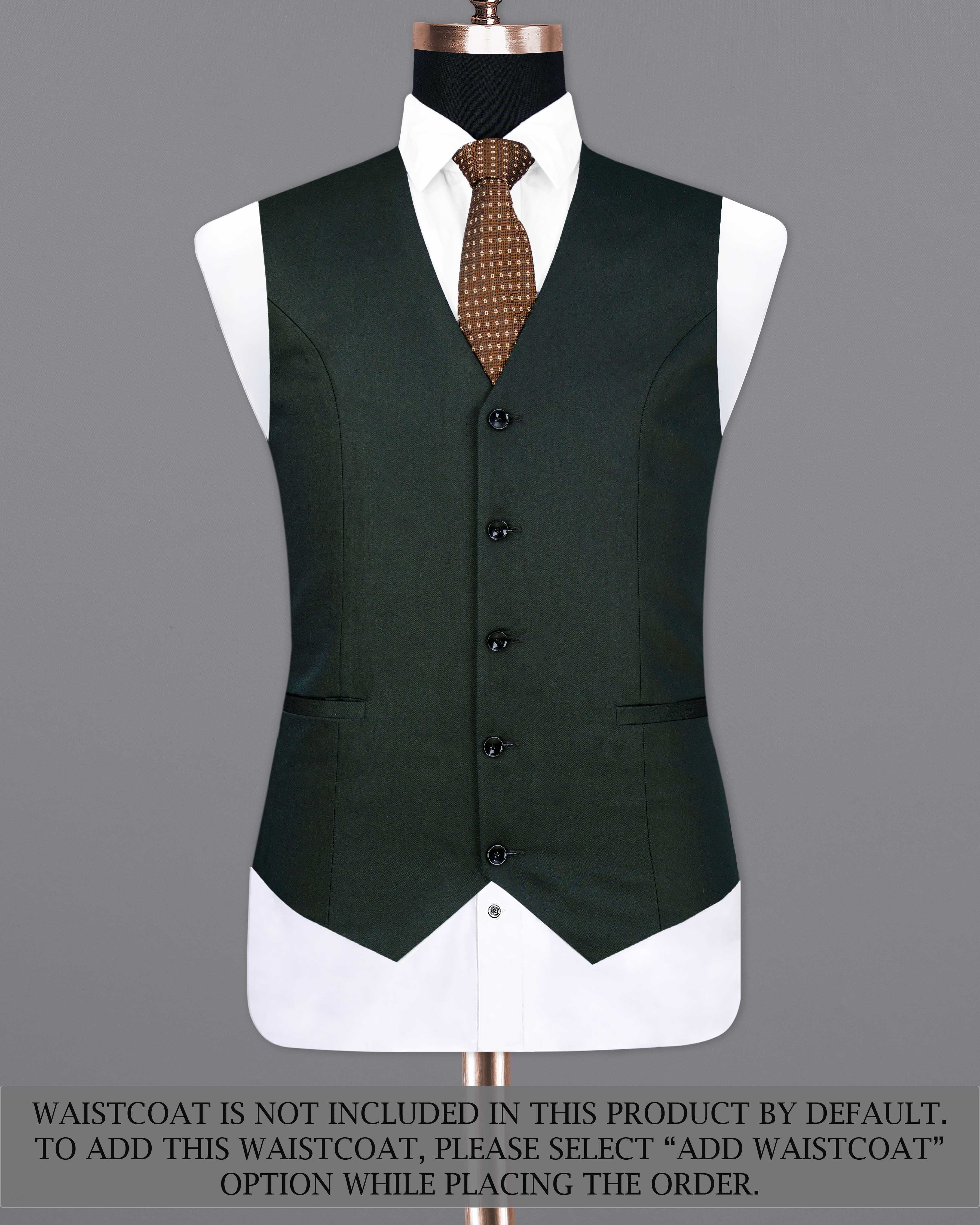 Zeus Dark Green Single Breasted Suit