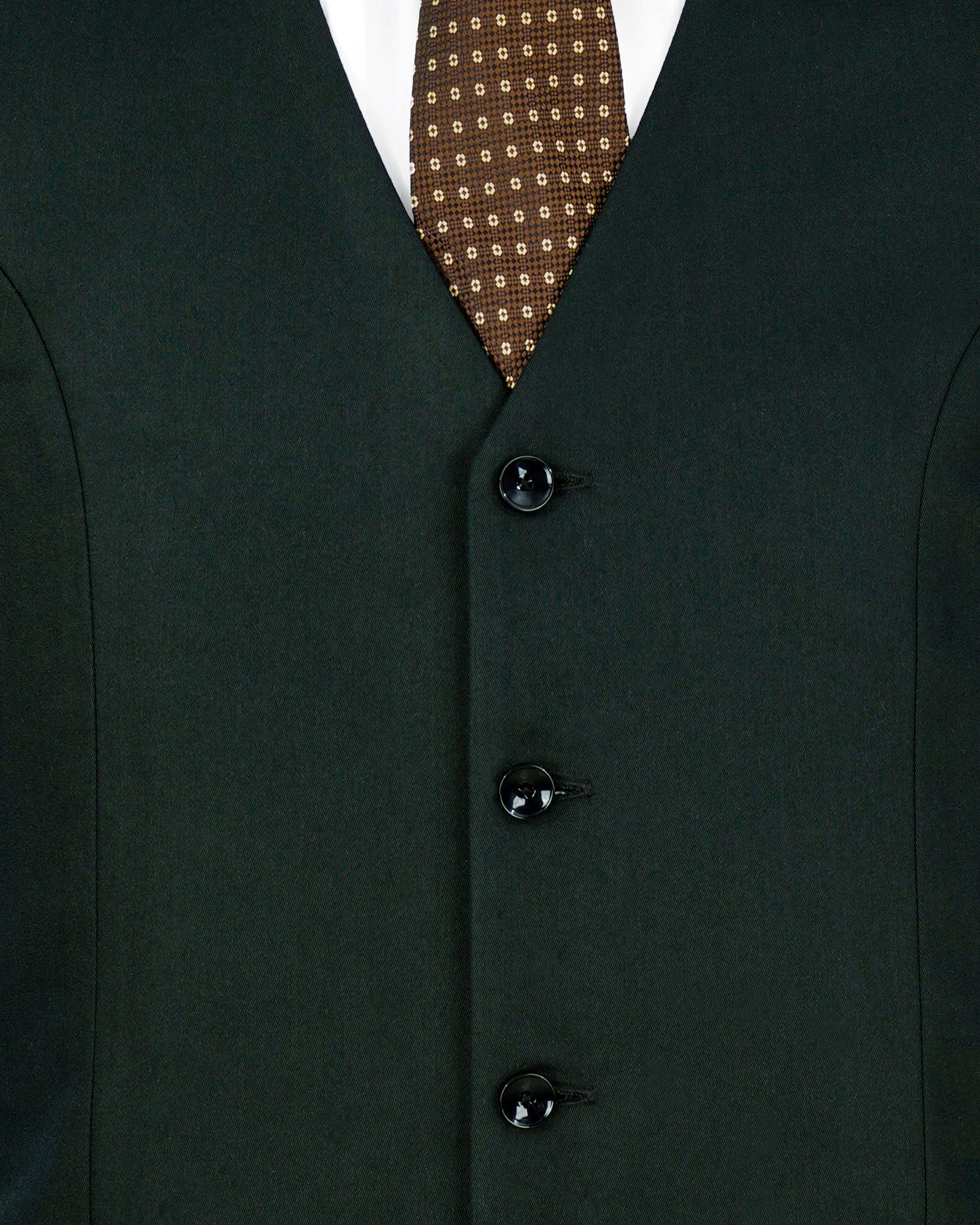 Zeus Dark Green Single Breasted Suit