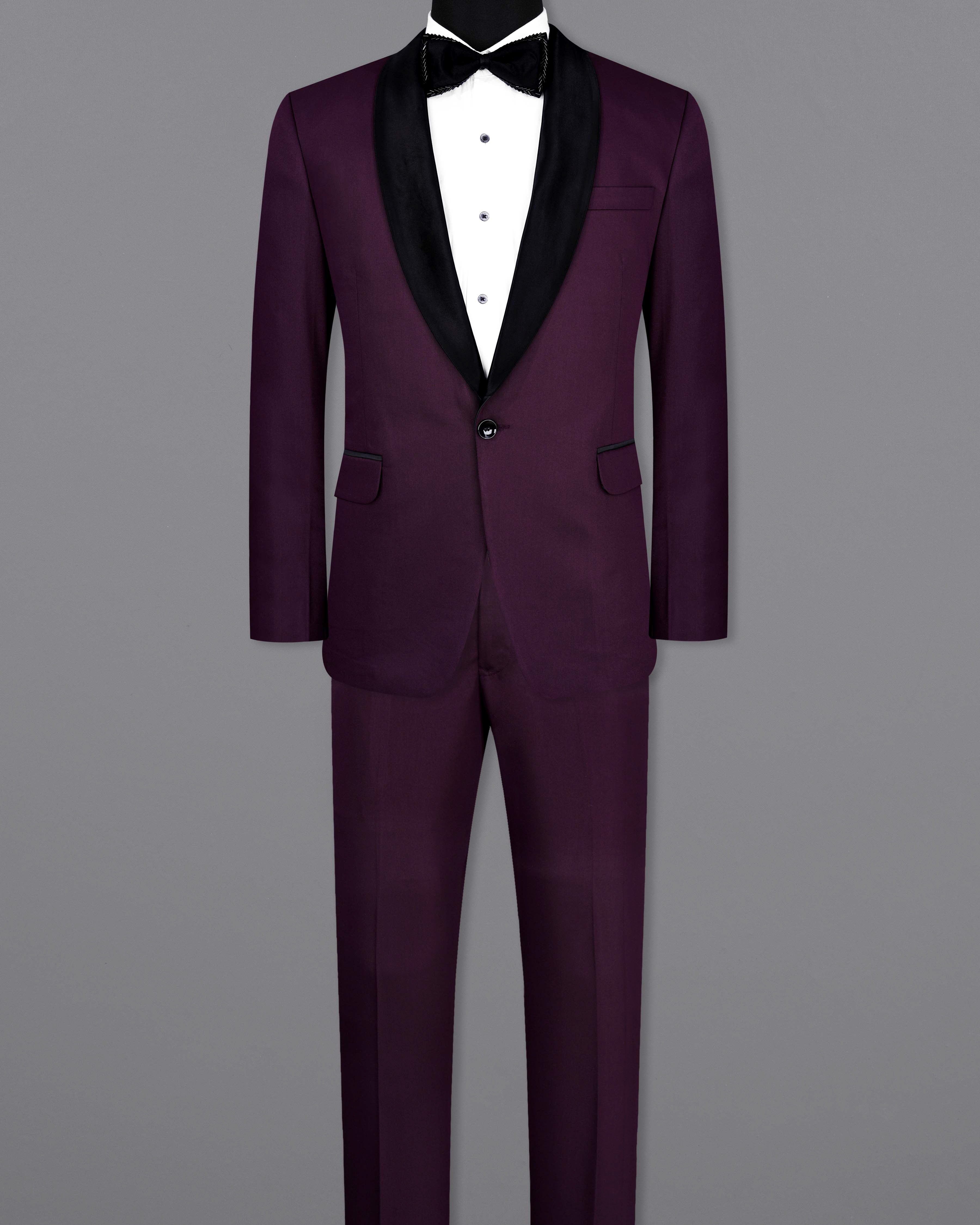 Castro Wine Tuxedo Suit