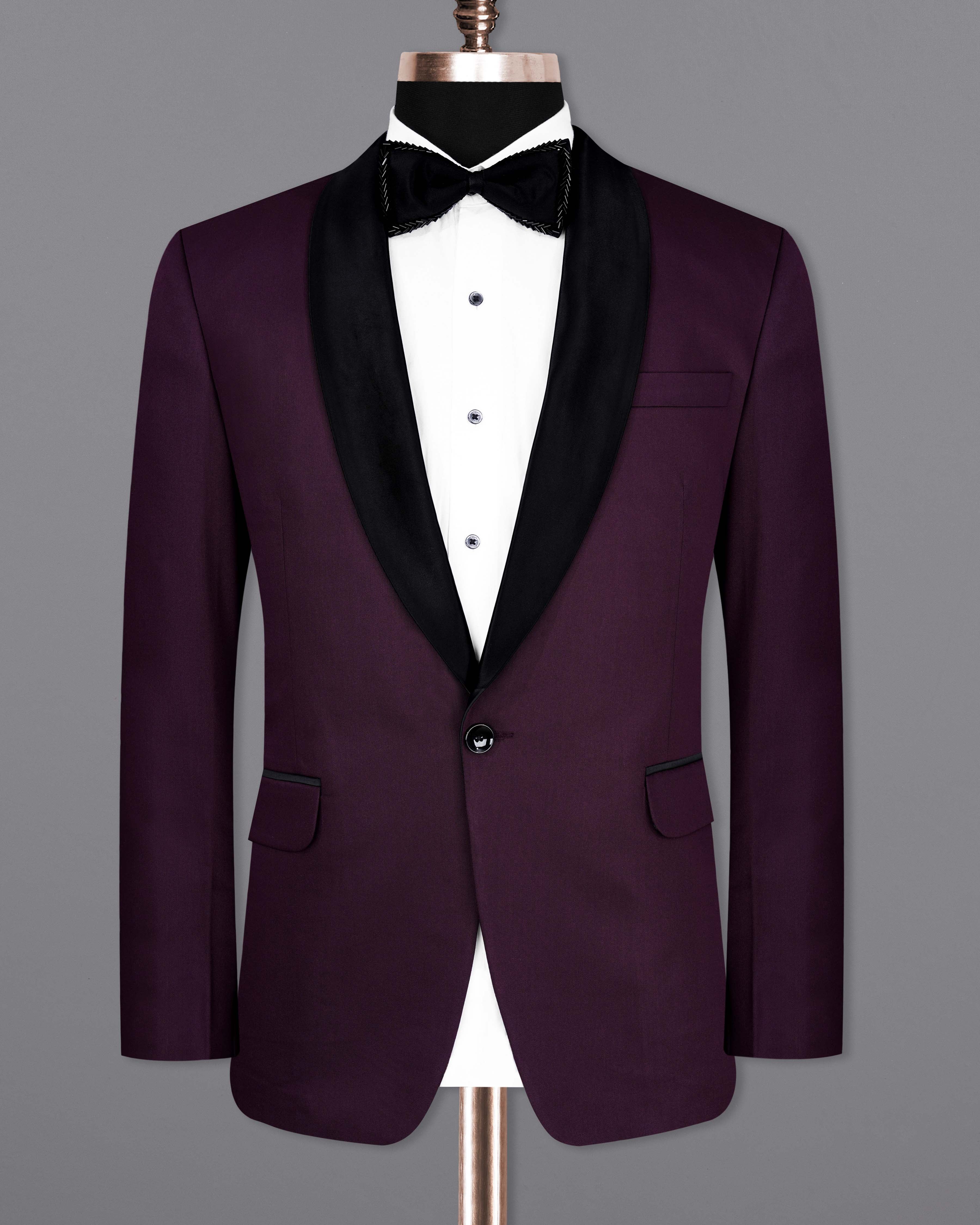 Castro Wine Tuxedo Suit