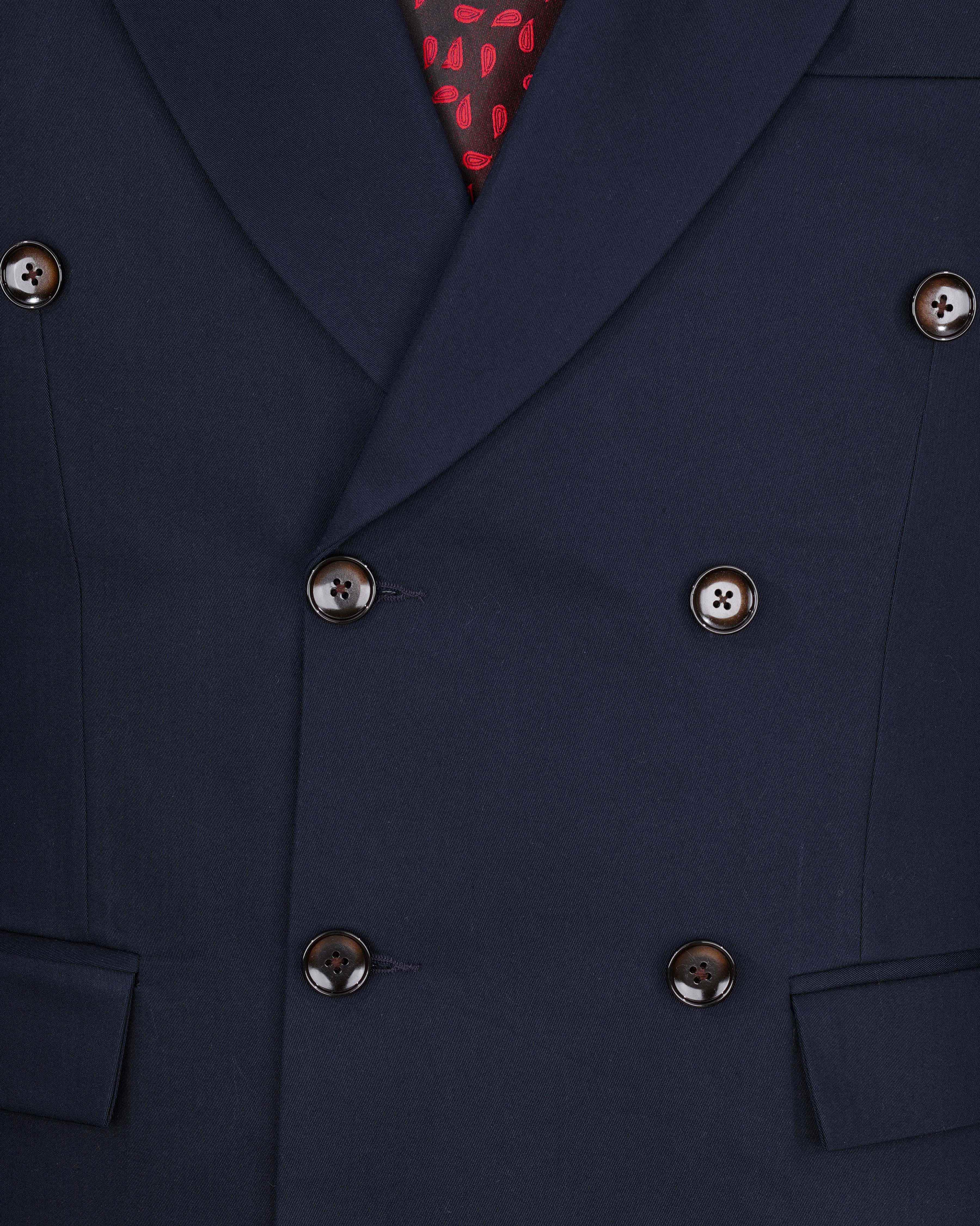 Midnight Blue Double Breasted Suit